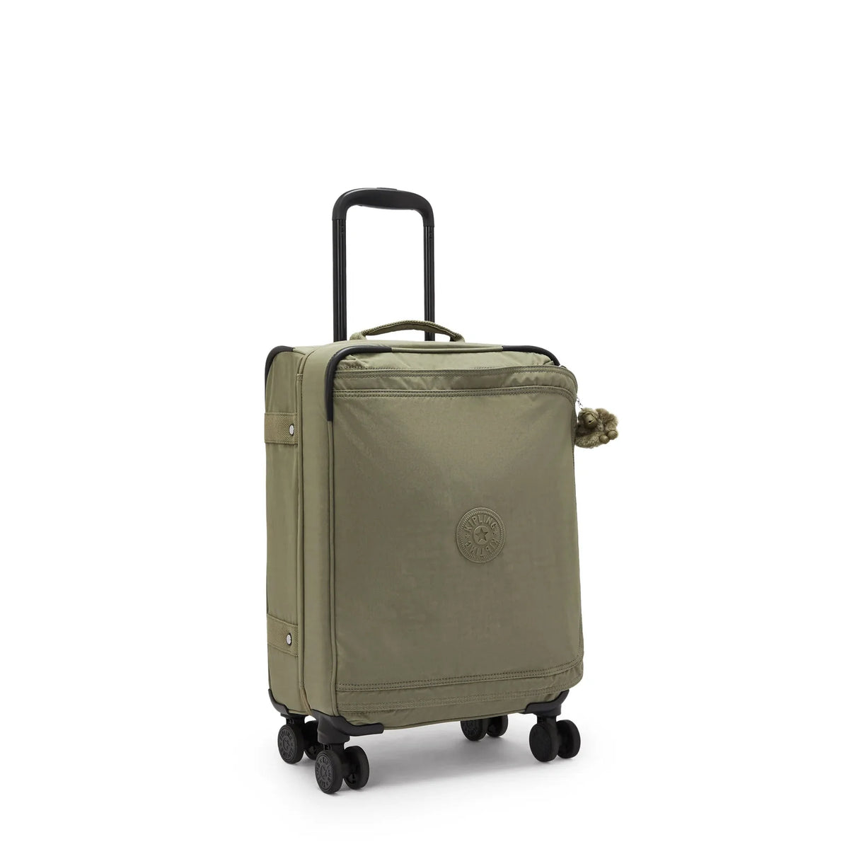 Kipling Spontaneous Small Rolling Luggage-Carry On in Almost Sage — angle view 2