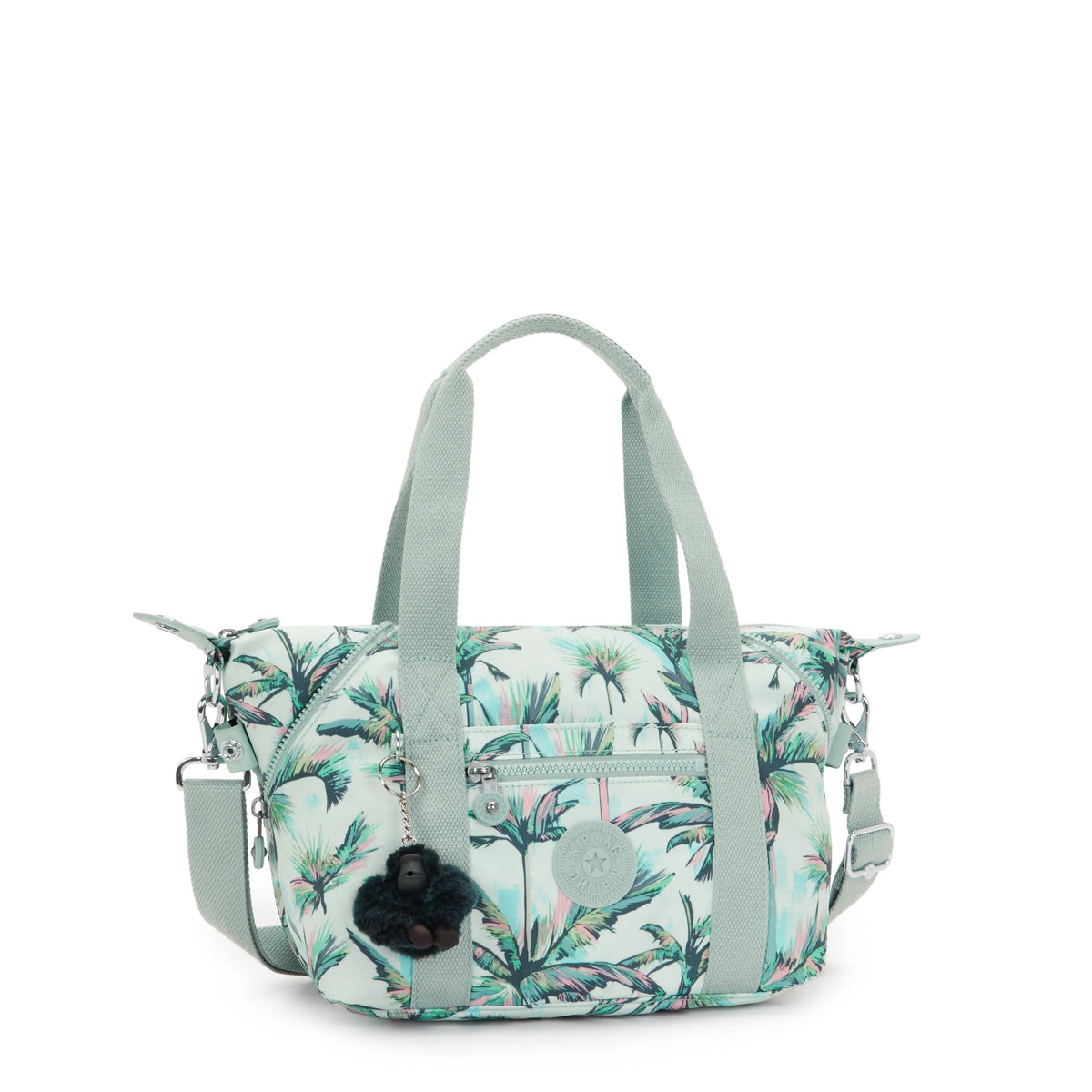 Kipling Art Mini Shoulder Bag in More Palm Trees — angle view 2