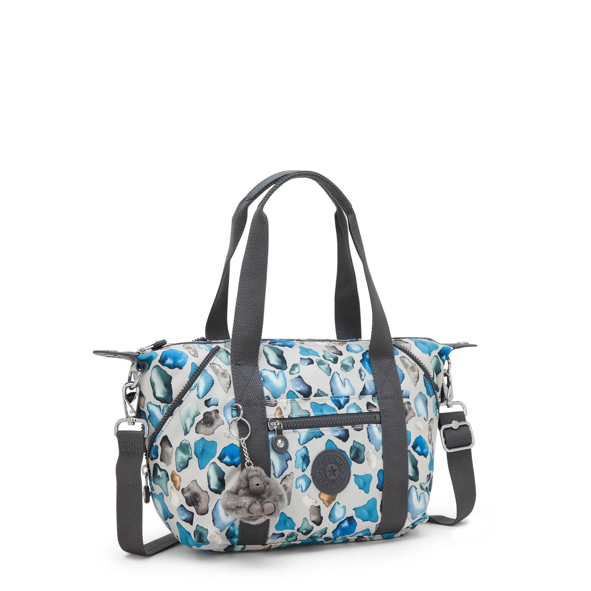 Kipling Art Mini Shoulder Bag in Mineral Stone — angle view 2