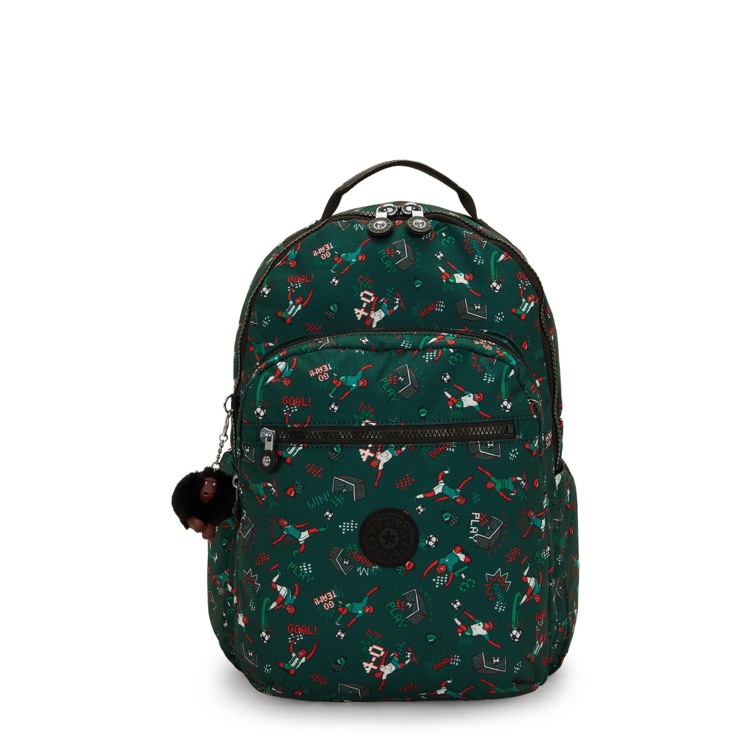 Kipling Seoul Lap in Soccer Print — front view