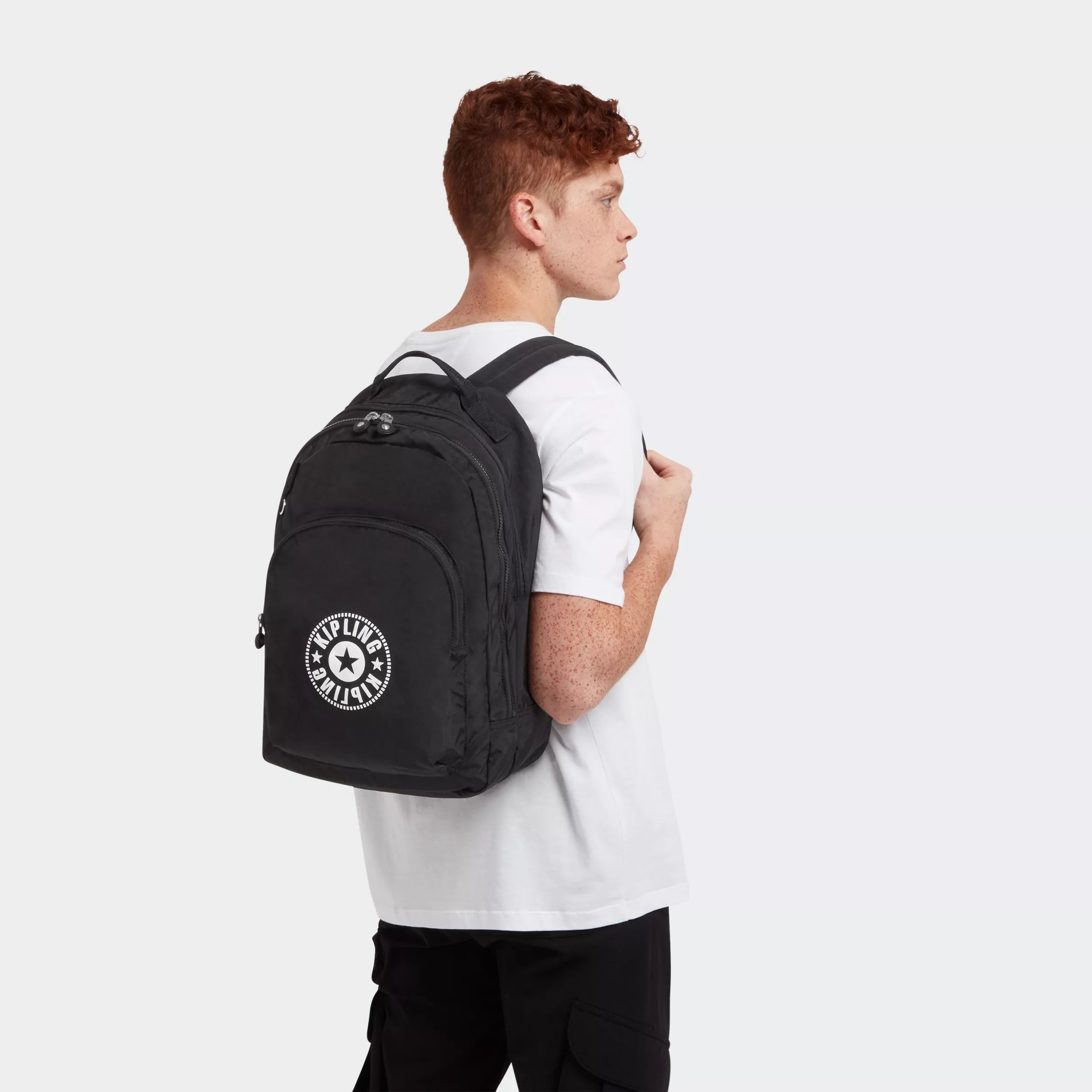 Kipling Curtis XL in Black Lite — back view