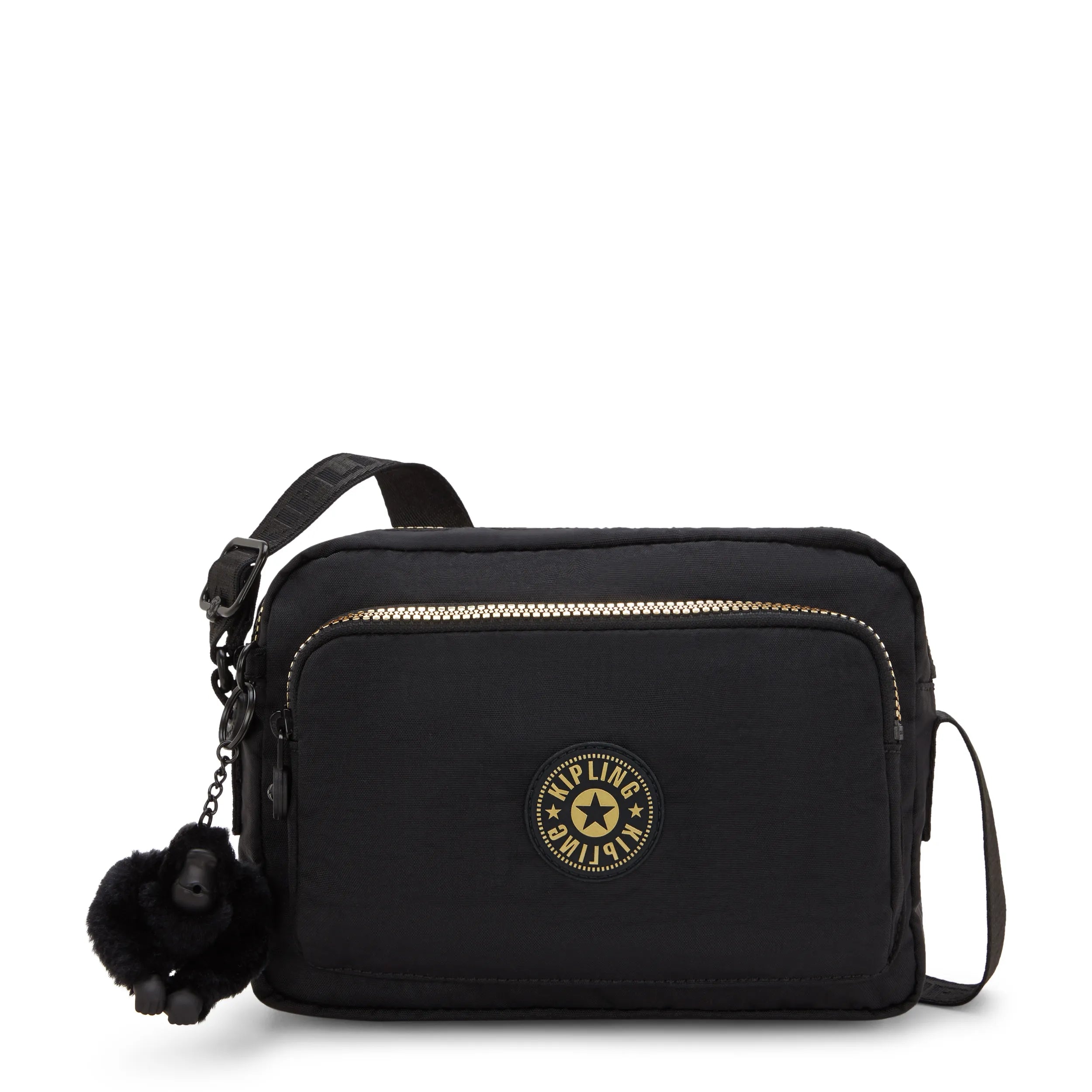 Kipling Abanu M Zip in Glorious Gold — front view