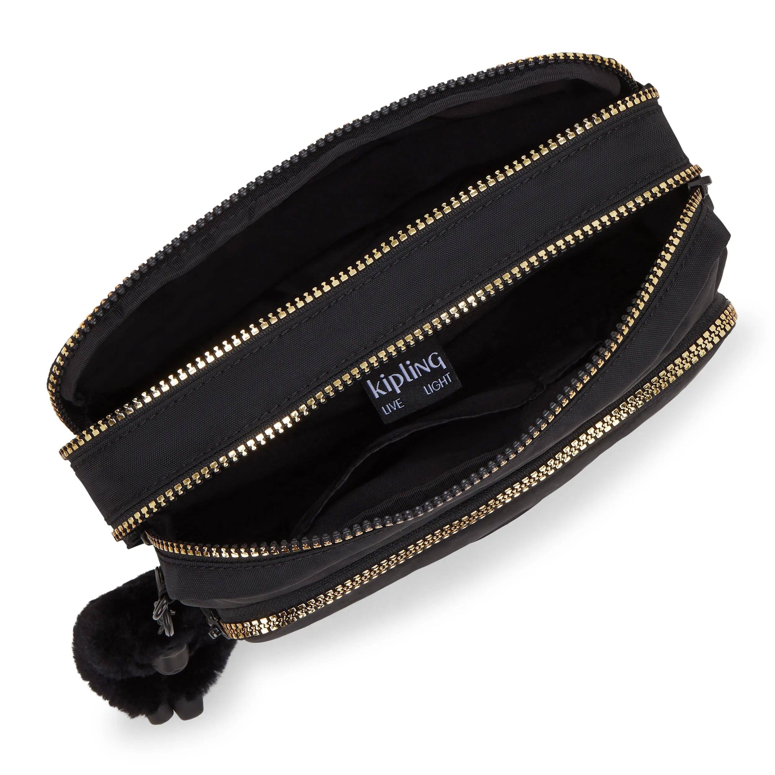 Kipling Abanu M Zip in Glorious Gold — angle view 3