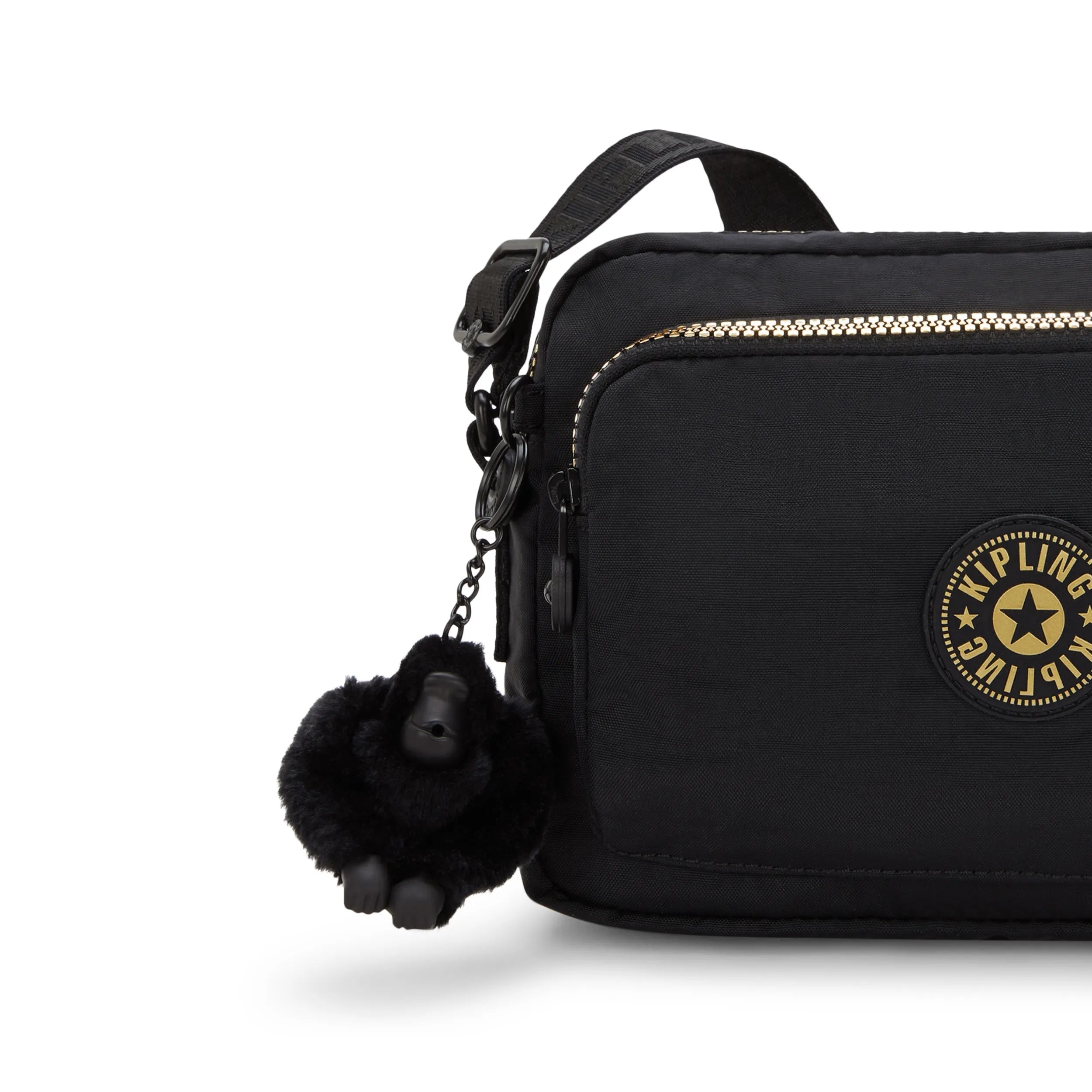Kipling Abanu M Zip in Glorious Gold — detail view