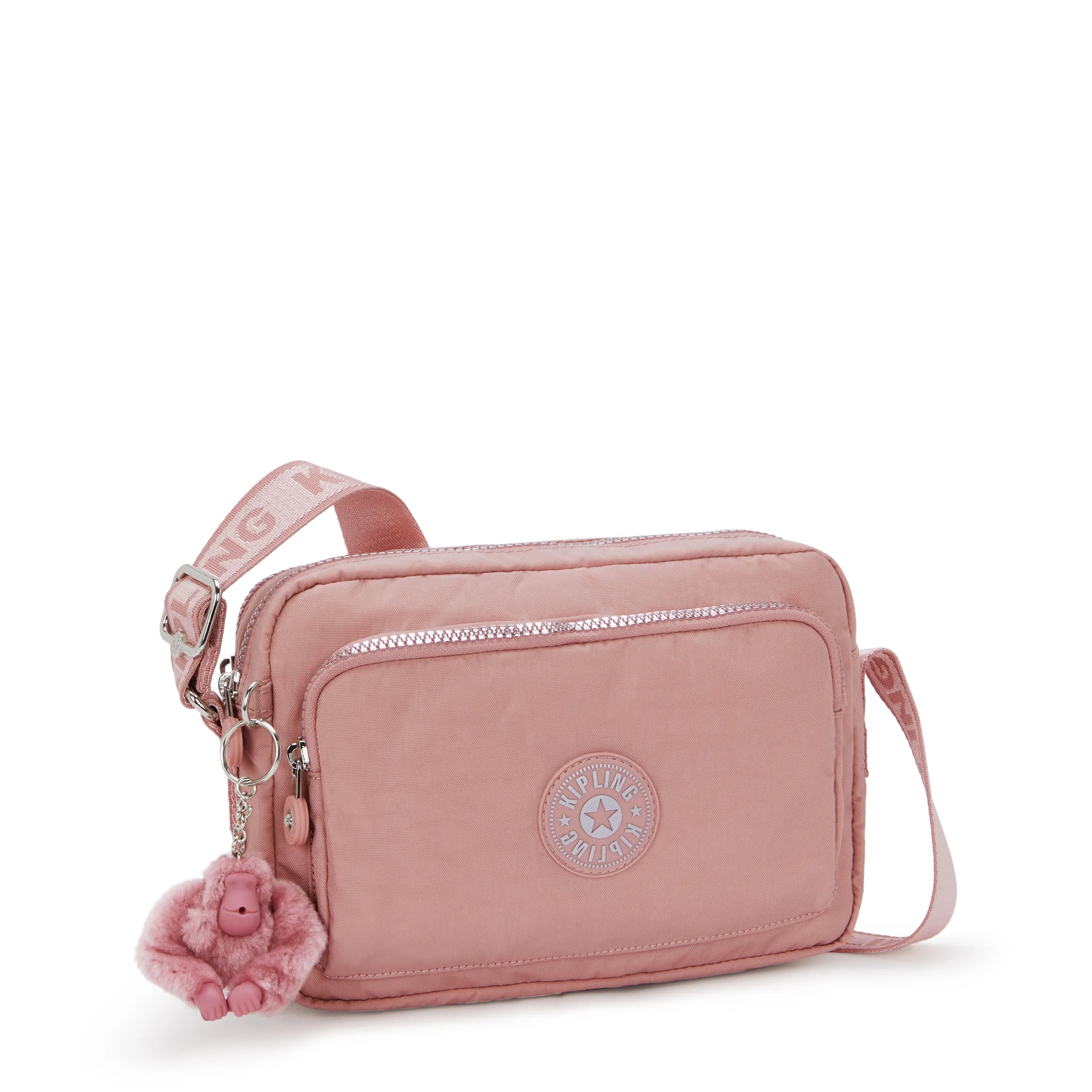 Kipling Abanu M Zip in Glorious Pink — interior view