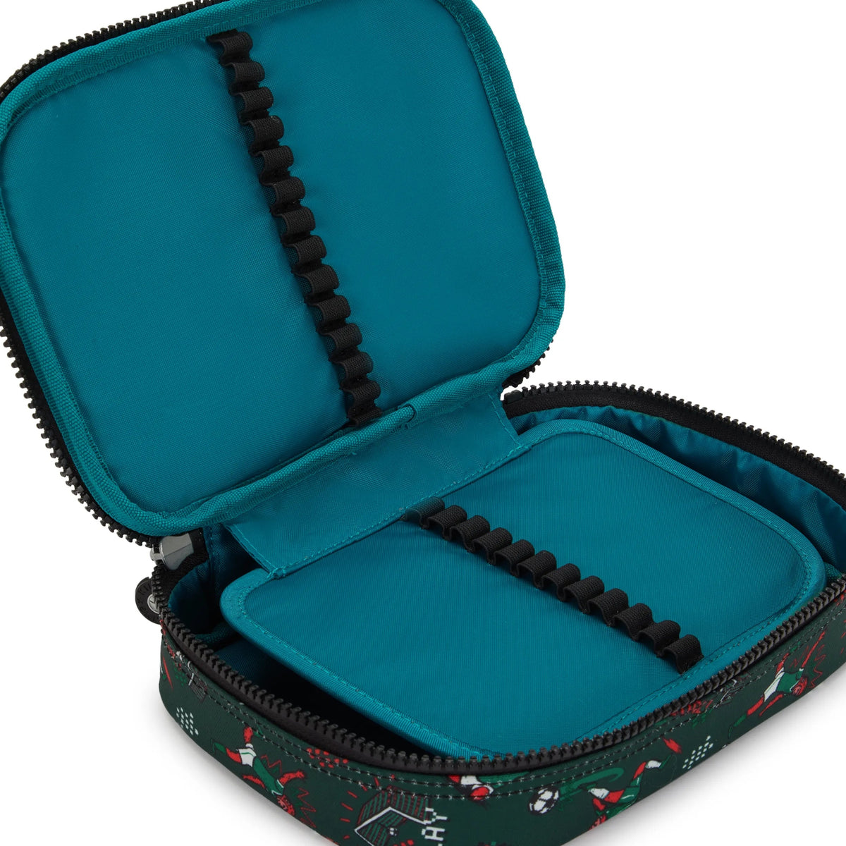 Kipling 100 Pens Case in Soccer Print — detail view