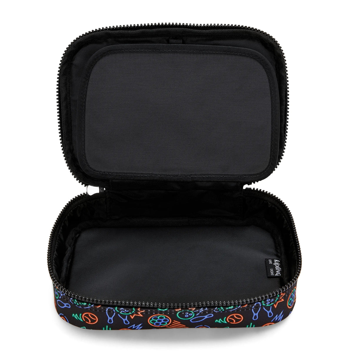 Kipling 100 Pens Case in Sport Doodle — interior view