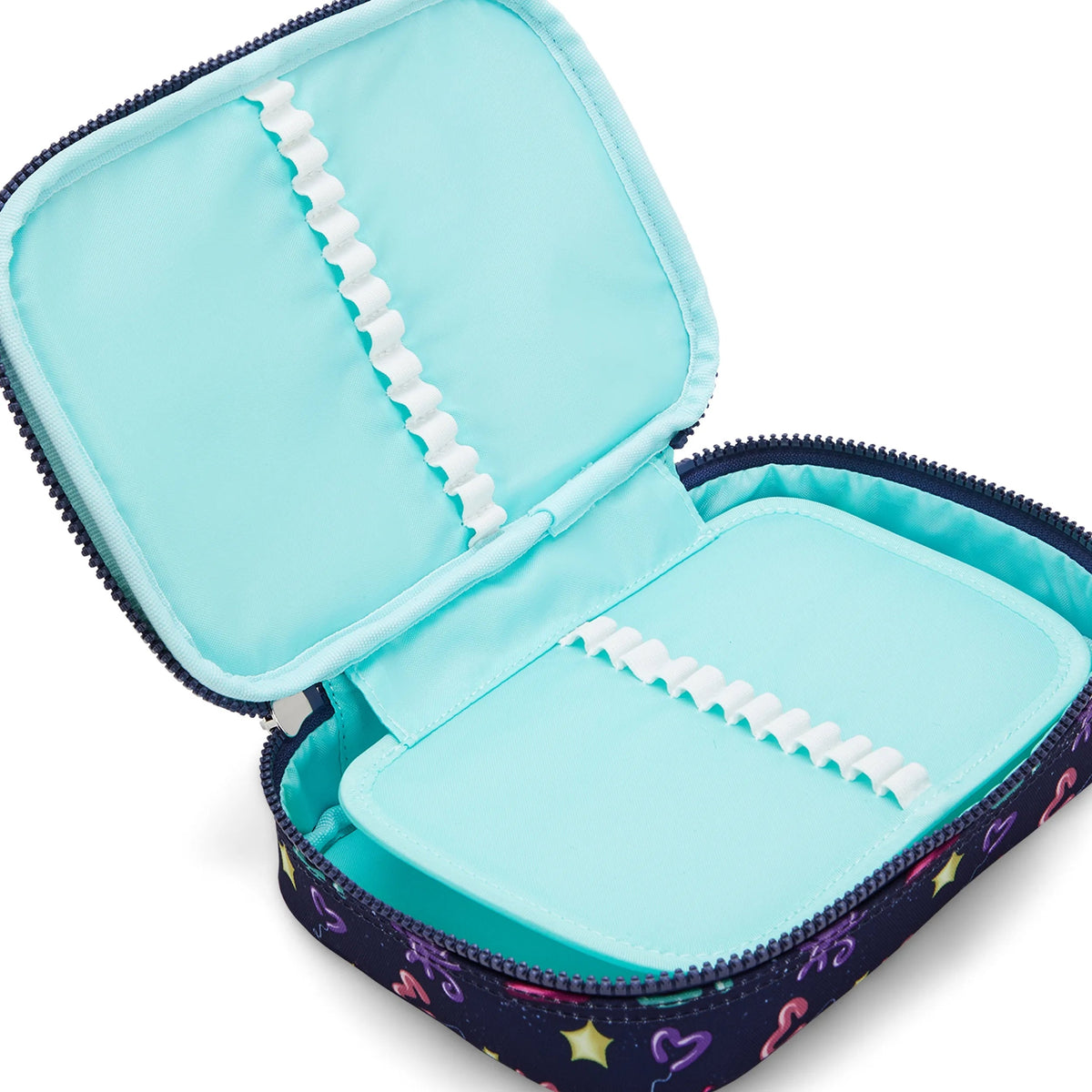 Kipling 100 Pens Case in Balloon Monkey — detail view