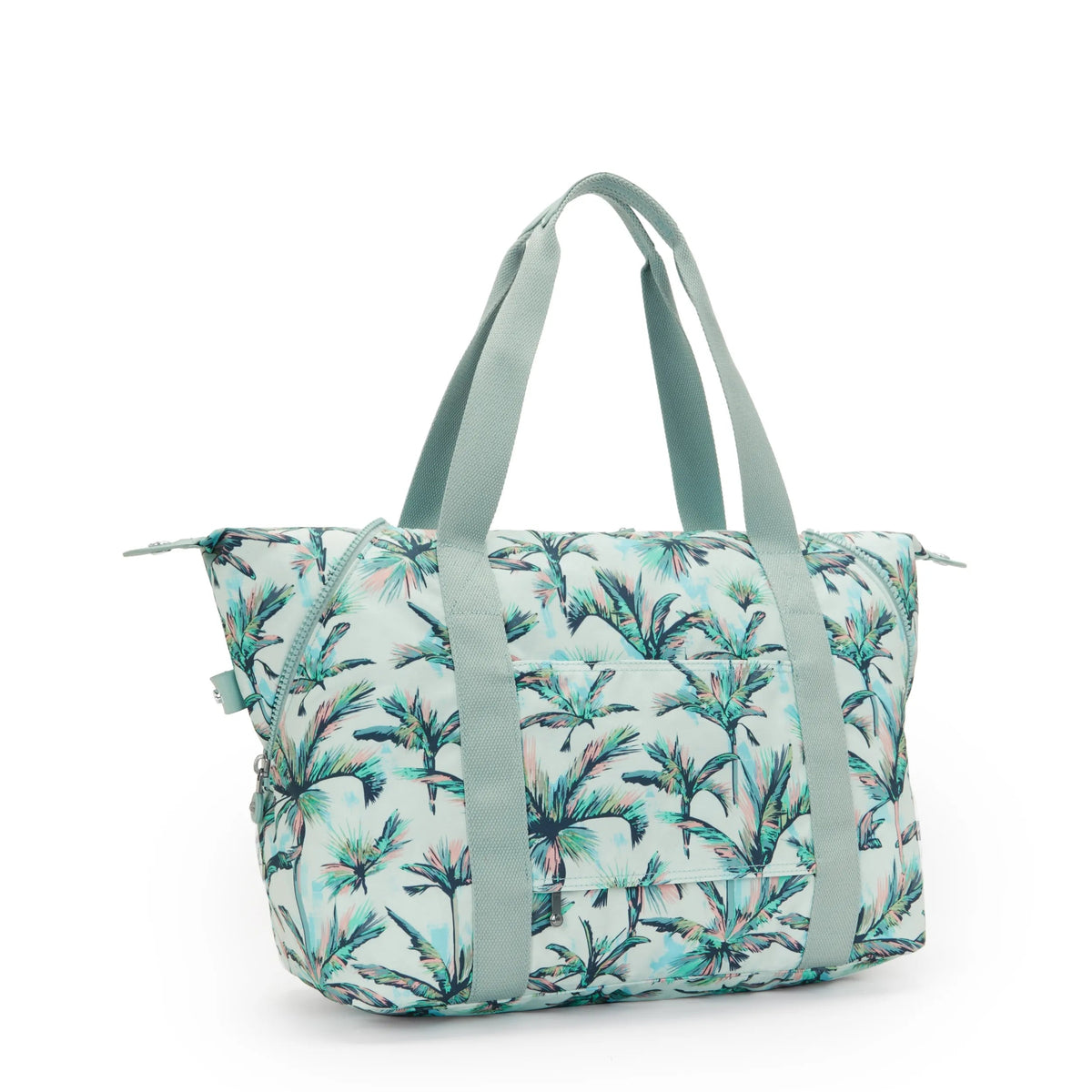 Kipling Art Medium Tote Bag in More Palm Trees — back view