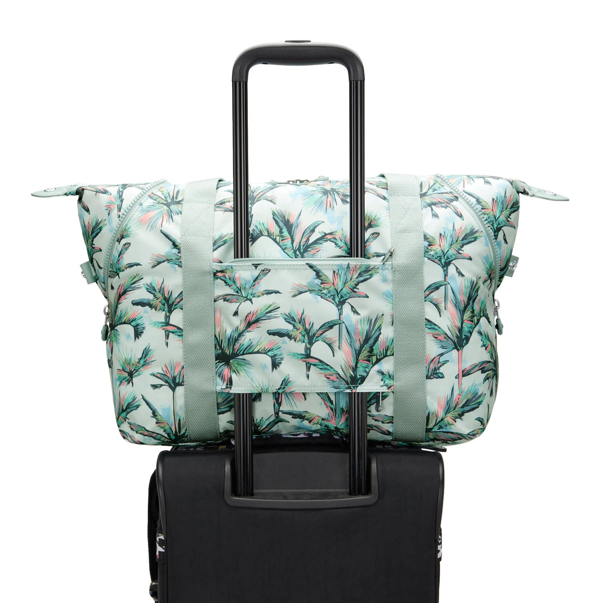 Kipling Art Medium Tote Bag in More Palm Trees — detail view 2