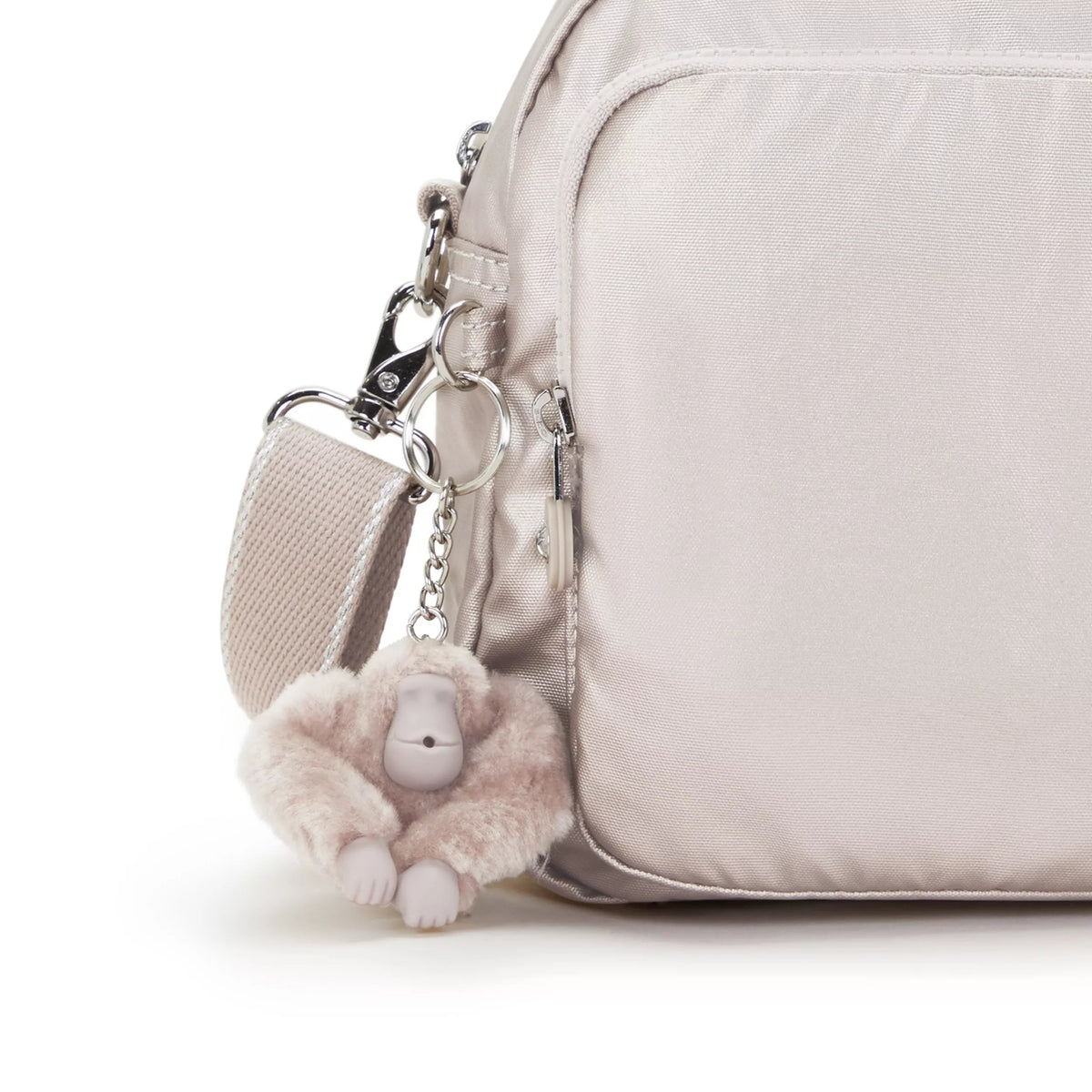 Kipling Cool Defea Shoulder Bag in Metallic Glow — detail view