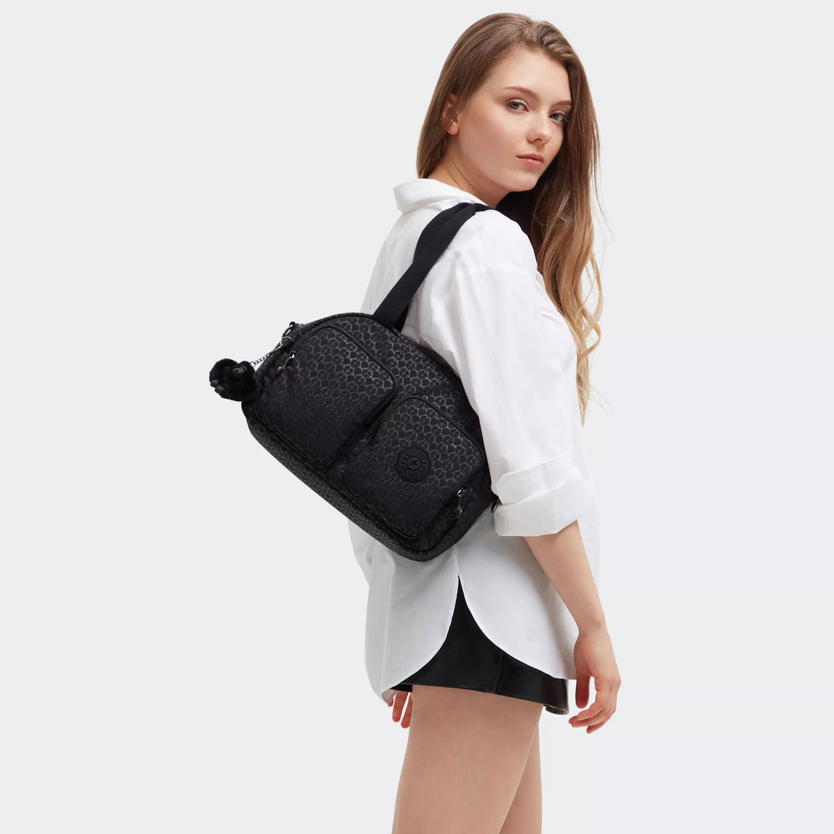 Kipling Cool Defea Shoulder Bag in Signature Embossed — lifestyle 2