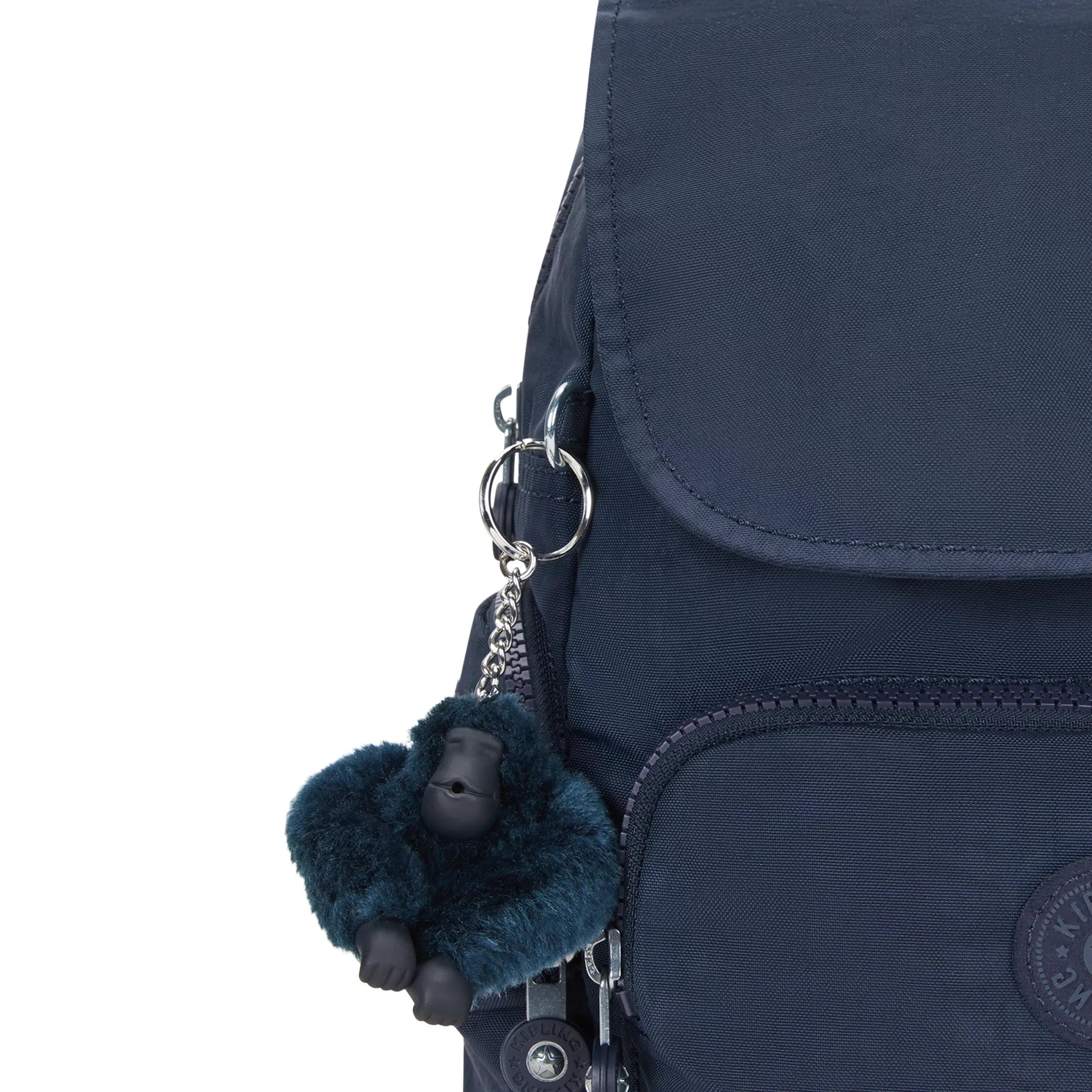 Kipling City Zip Mini in Blue Bleu 2 — detail view