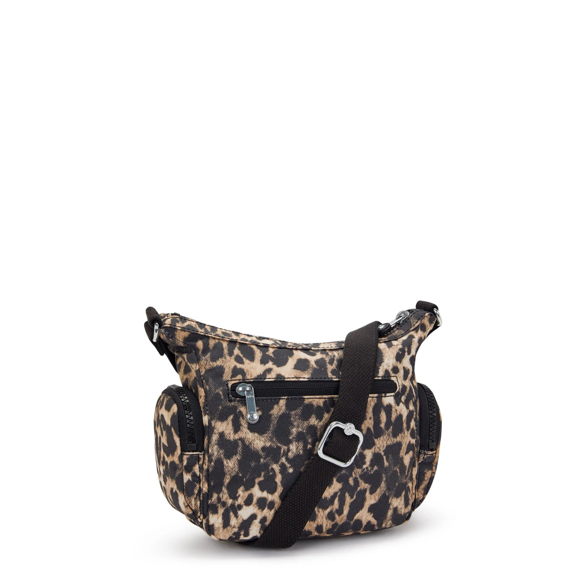 Kipling Gabbie Mini  Crossbody Bag in Wild Leopard — back view