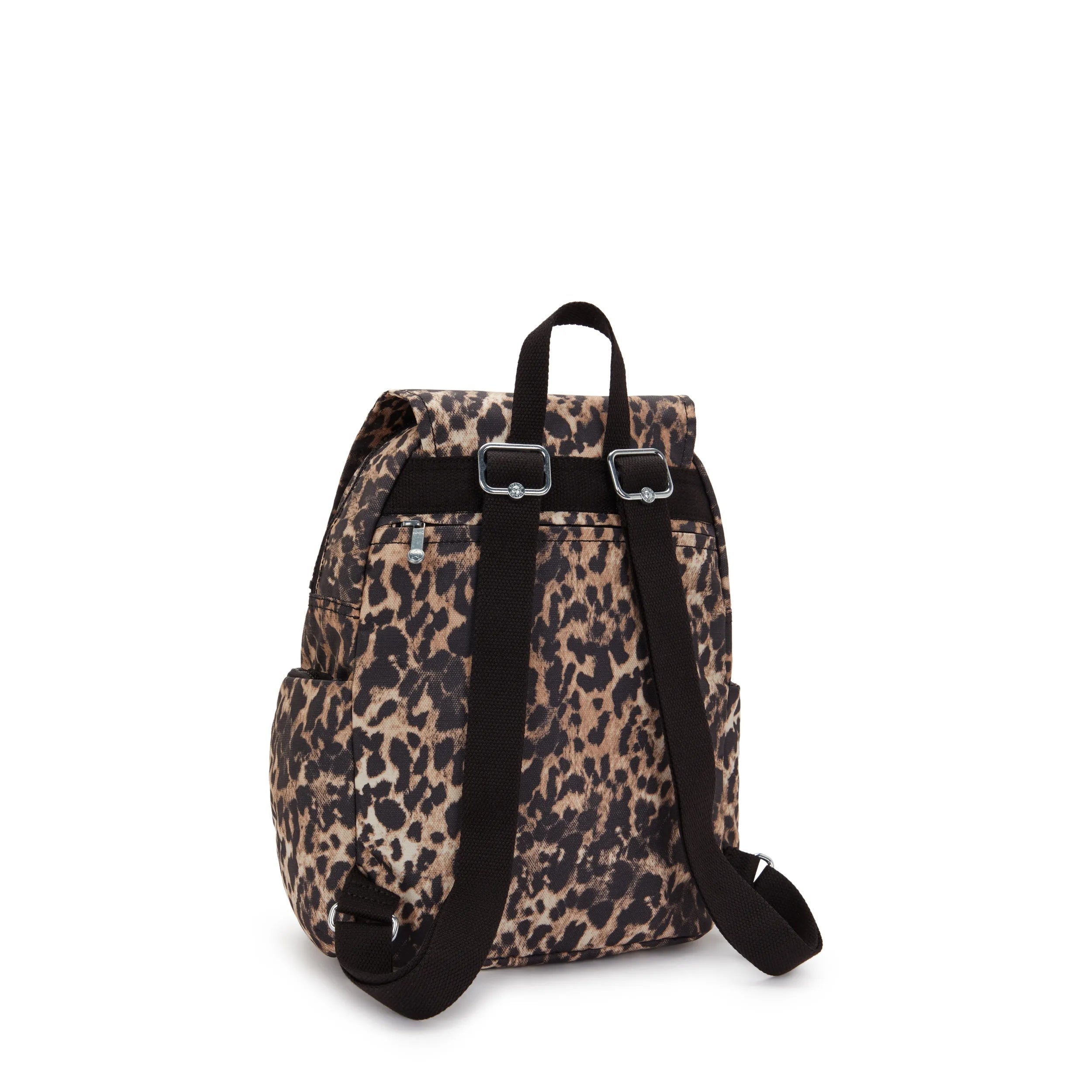 Kipling City Zip S in Wild Leopard — angle view 2