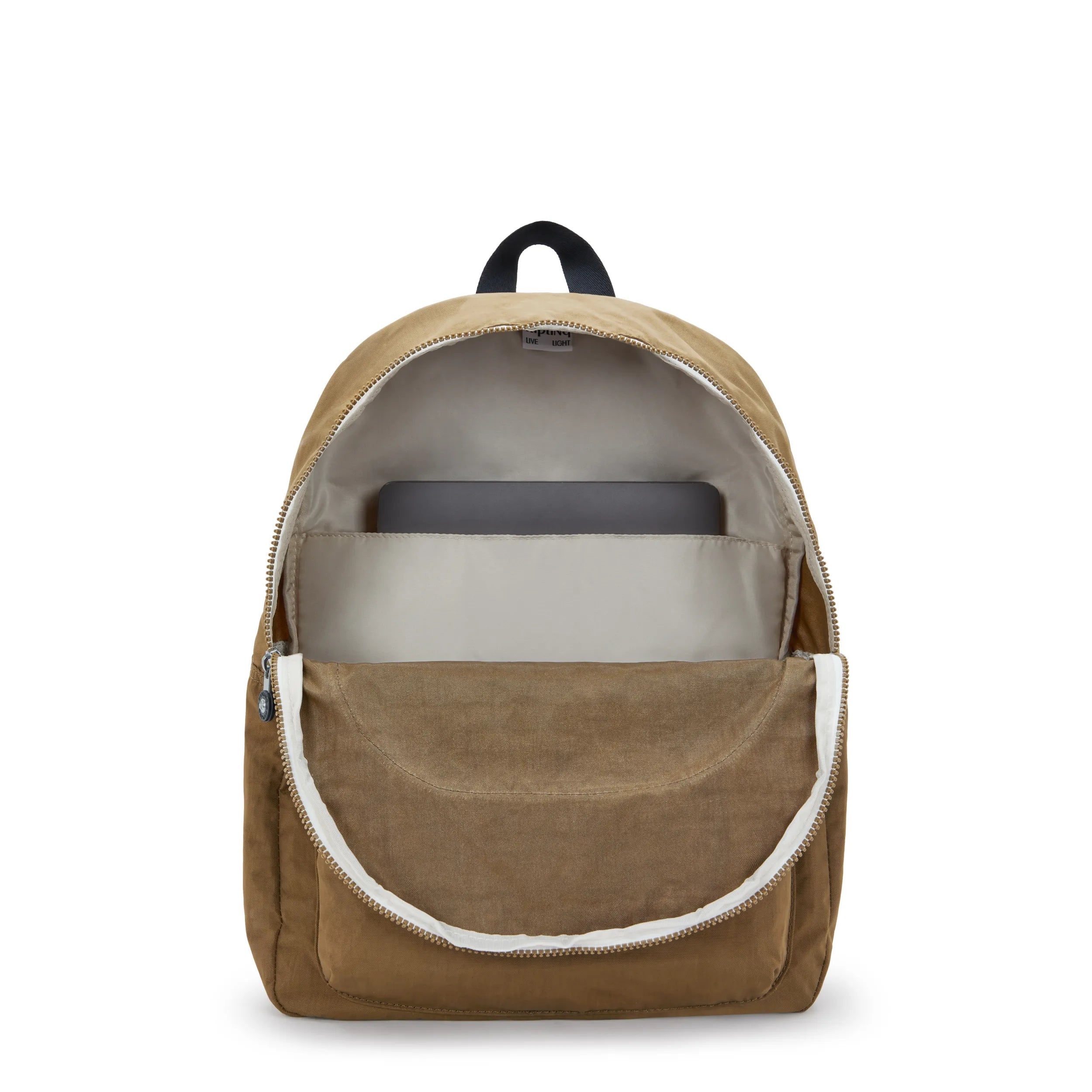 Kipling Curtis L in Smooth Khaki Ce — angle view 2