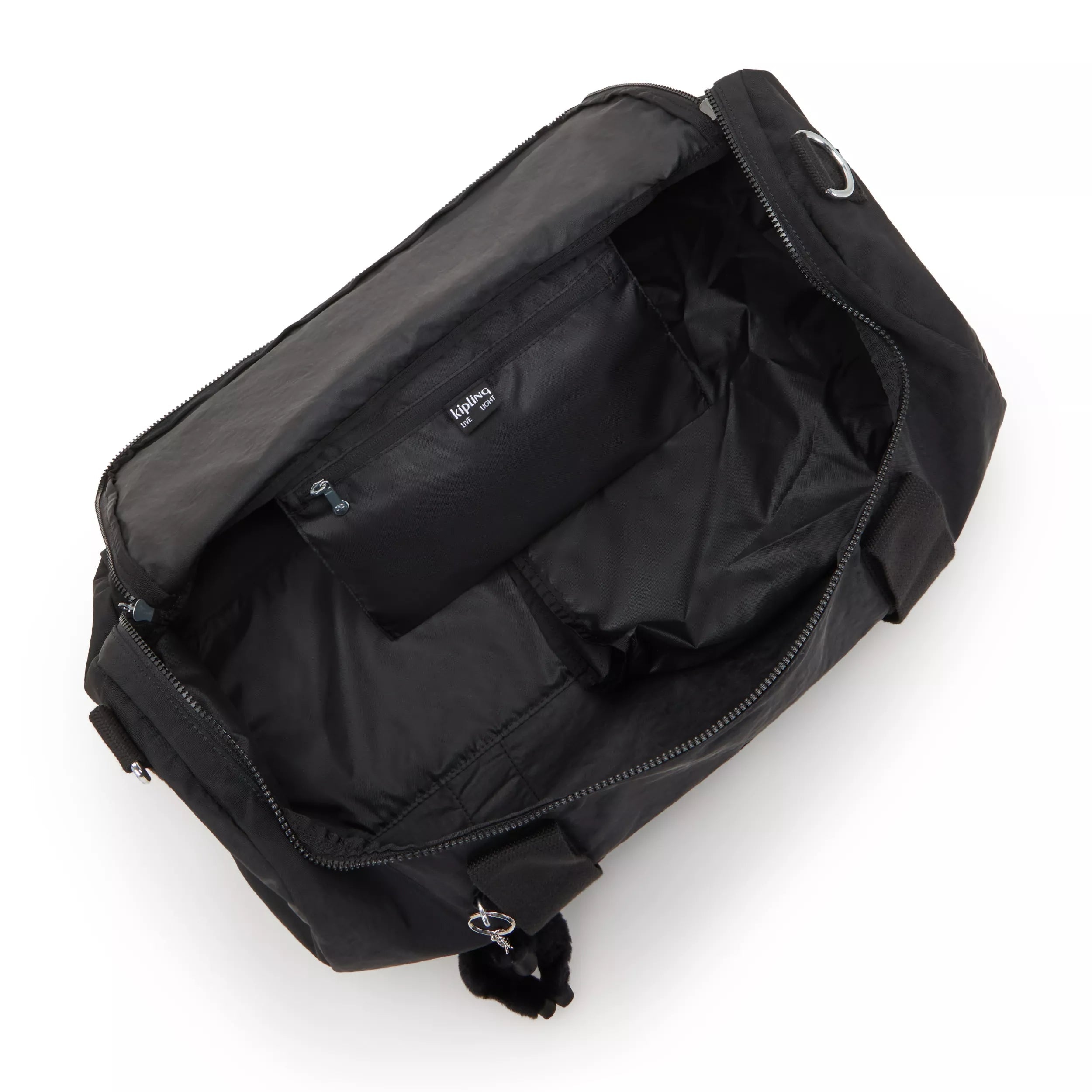 Kipling Argus S in Black Noir — angle view 3