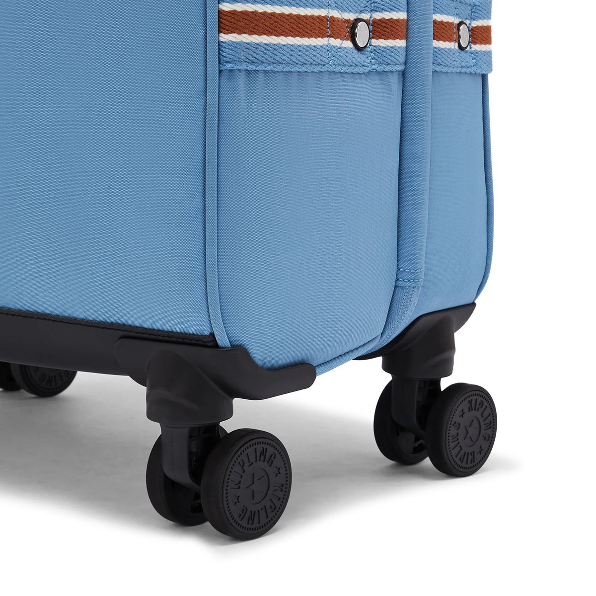 Kipling Spontaneous Medium Rolling Luggage in Vintage Blue — detail view