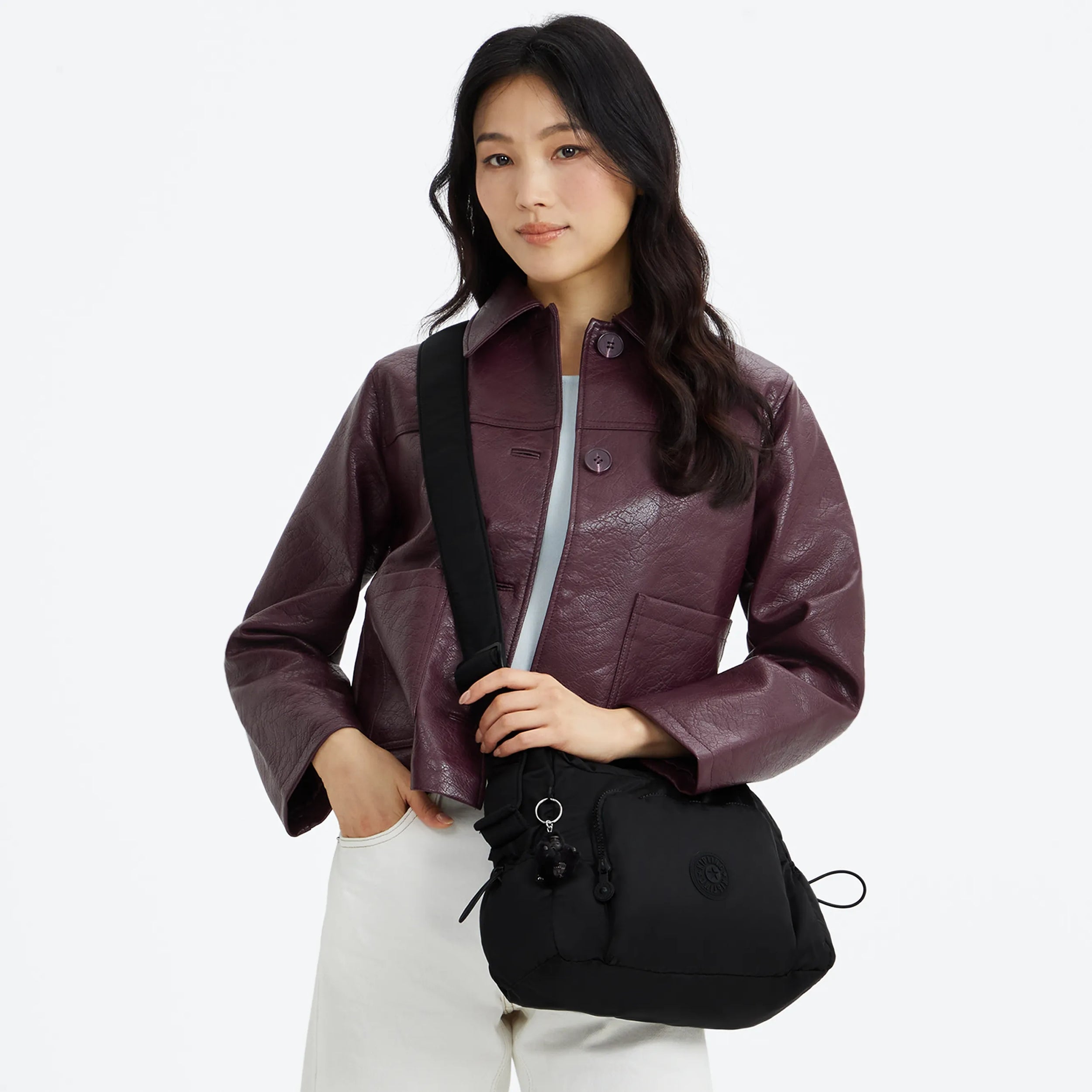 Kipling Gabb S in Simply Black — interior view