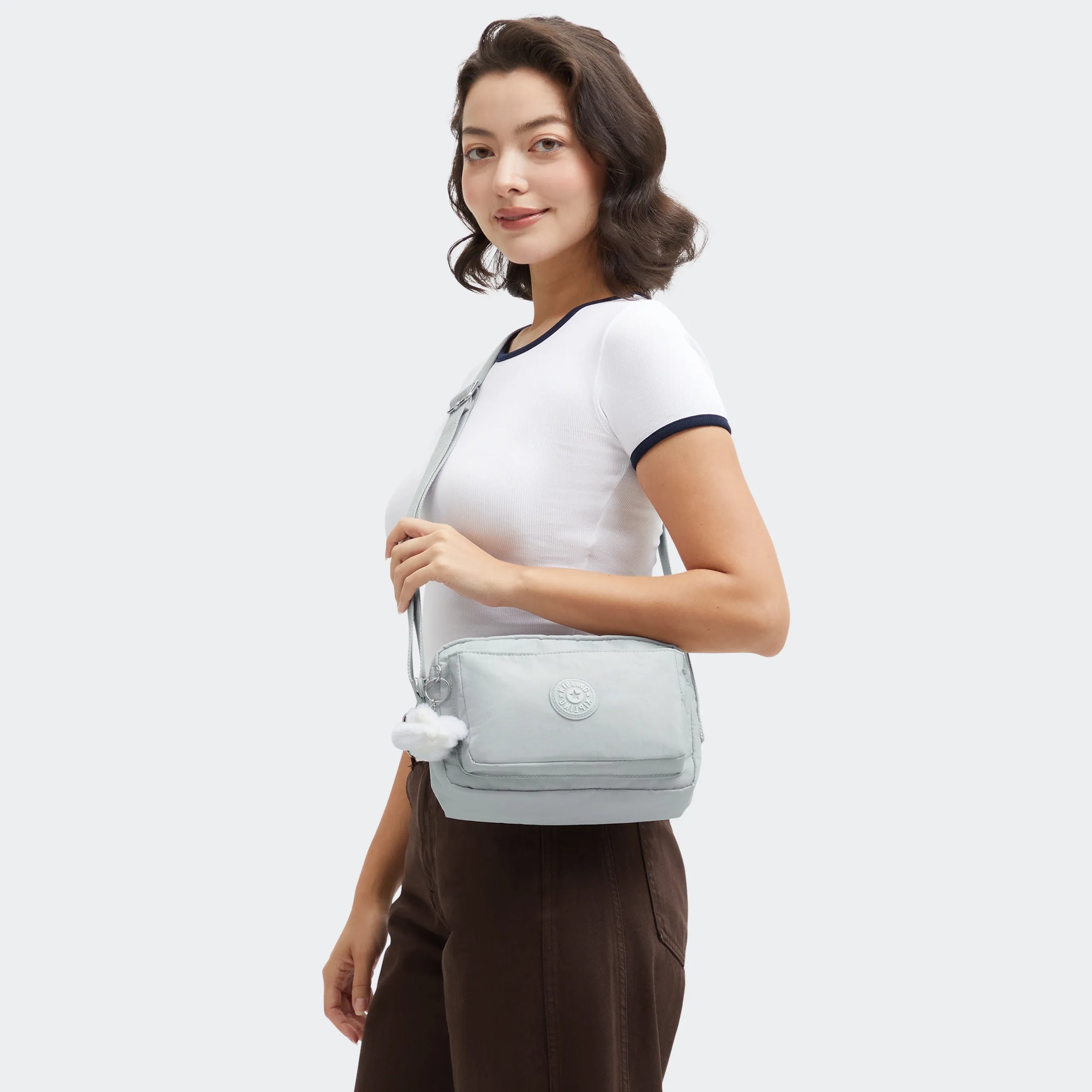 Kipling Abanu M in Easy Grey — back view