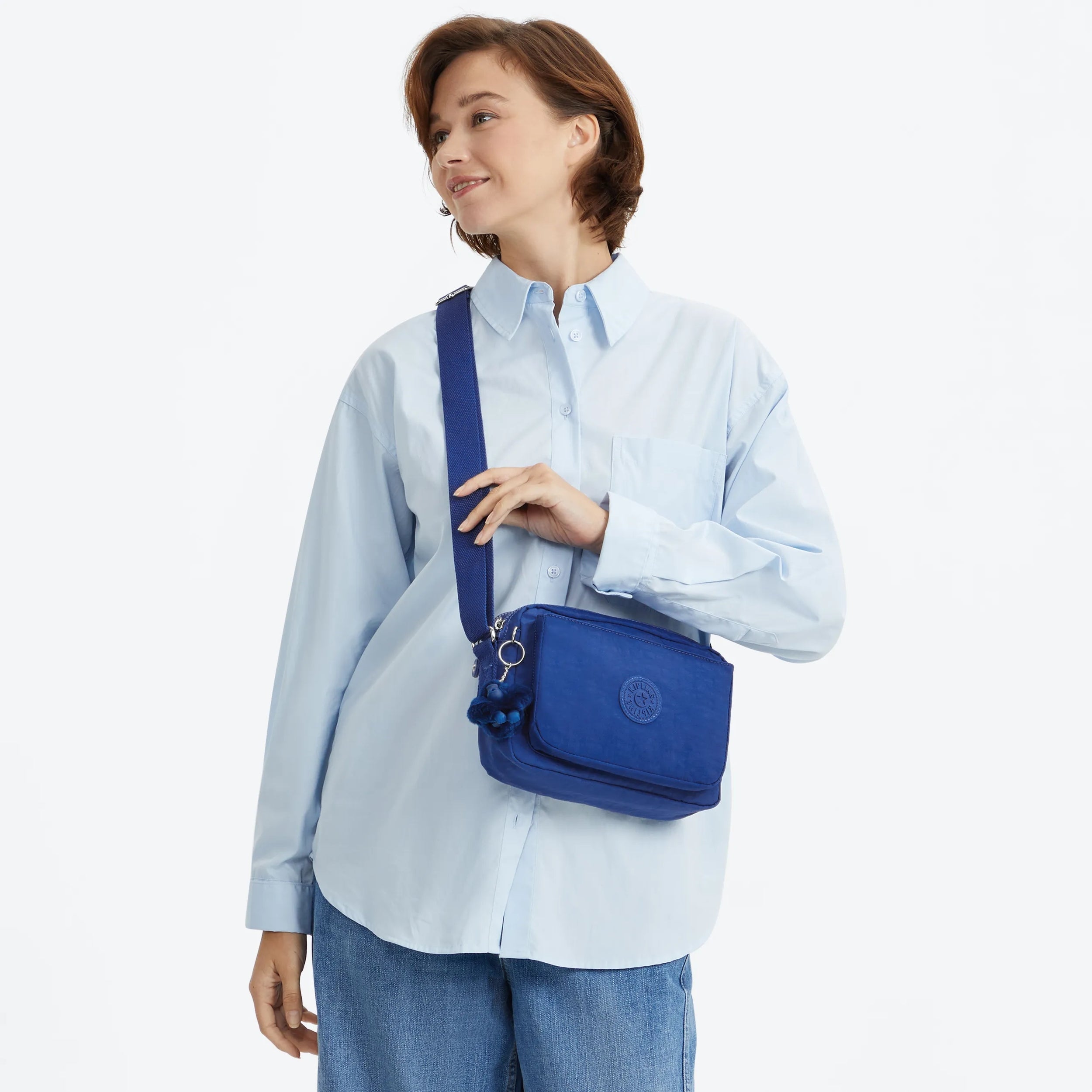 Kipling Abanu M in Blazing Blue — back view