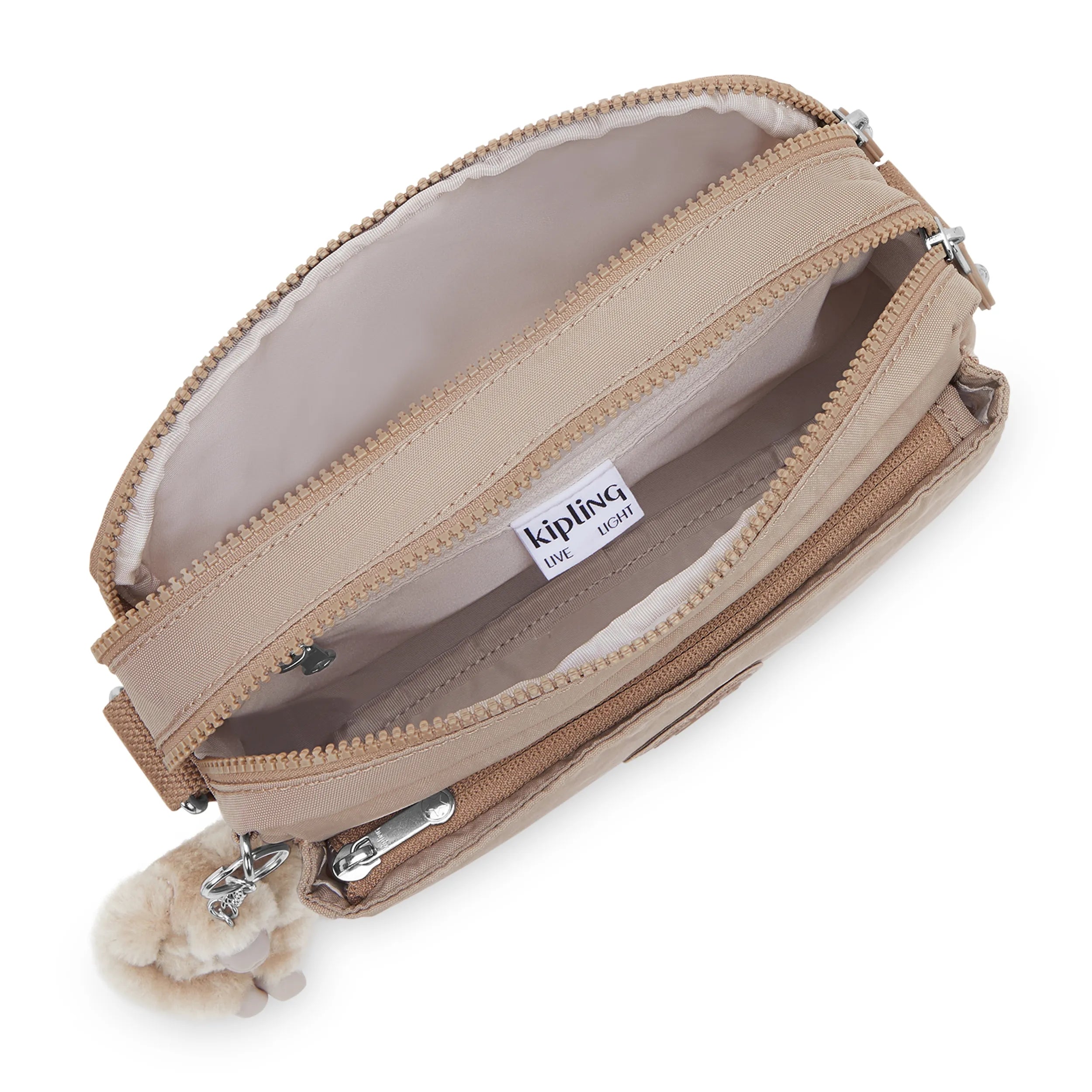 Kipling Abanu M in Tan Beige — angle view 3