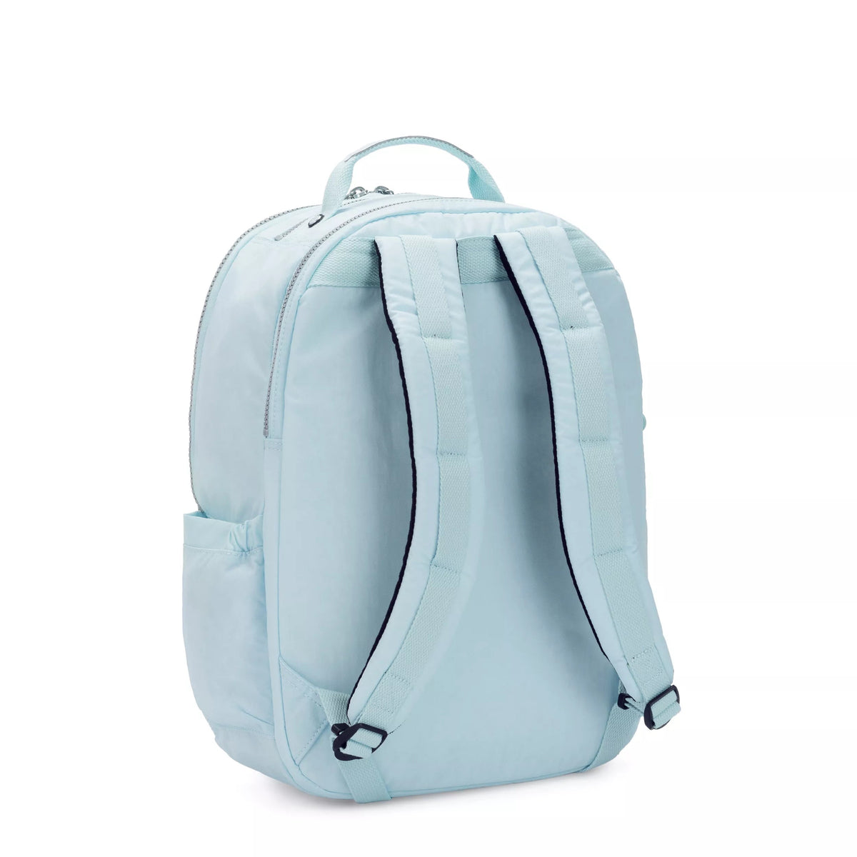 Kipling Seoul Extra Large 17" Laptop Backpack in Bridal Blue — back view