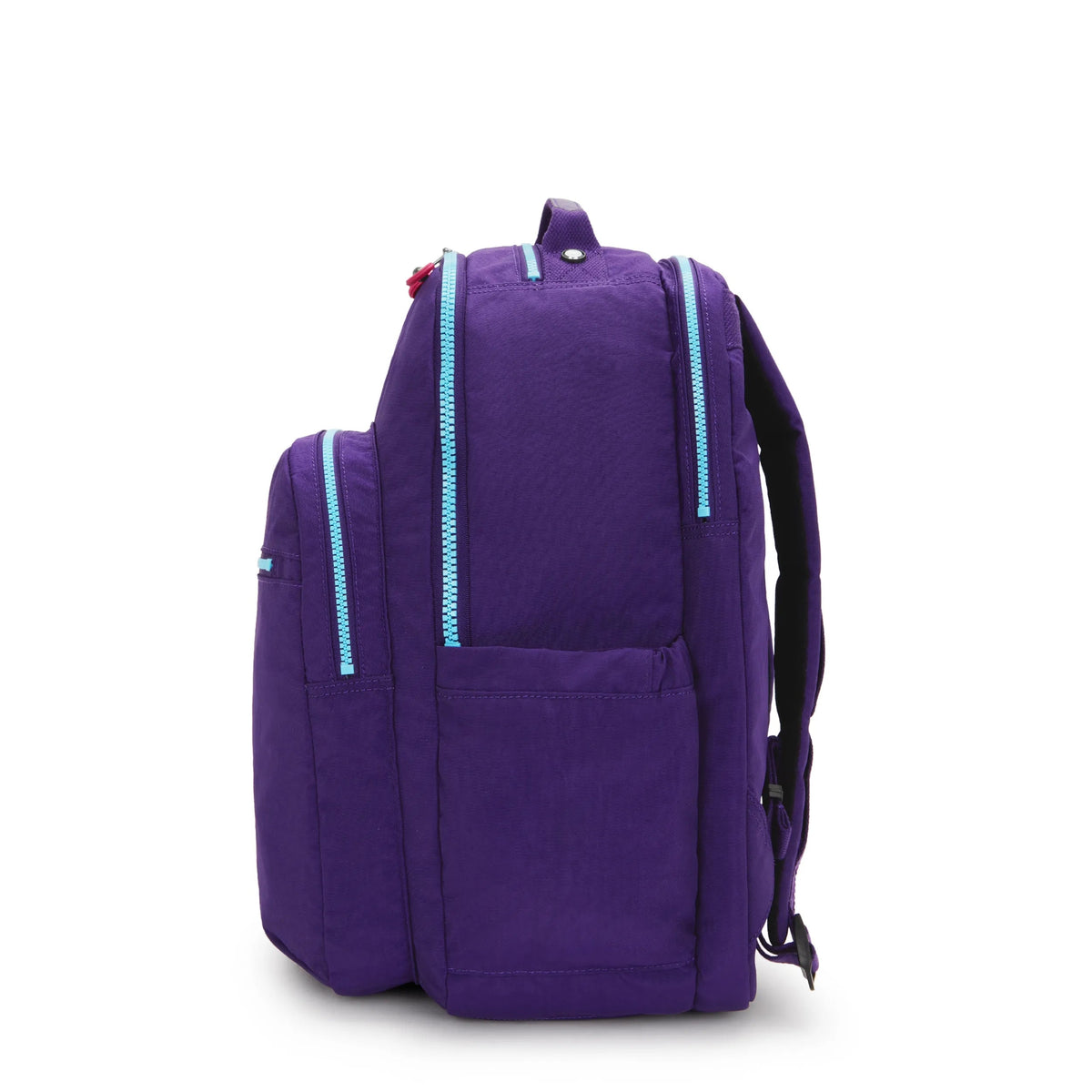 Kipling Seoul Extra Large 17" Laptop Backpack in VIP Purple — side view