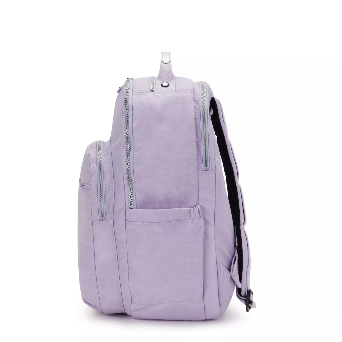 Kipling Seoul Extra Large 17" Laptop Backpack in Bridal Lavender — side view