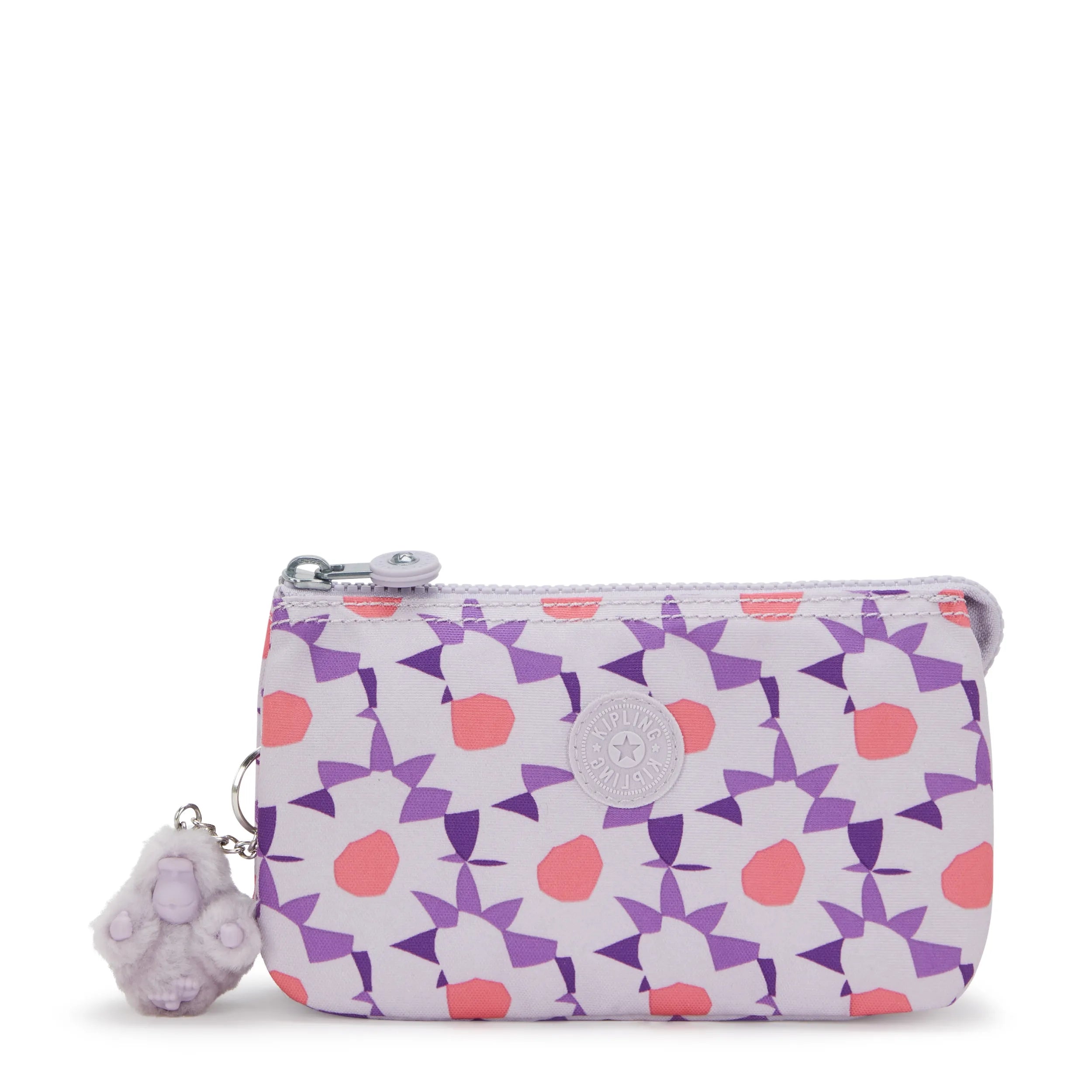 Kipling Creatvty L in Flower Dots — front view