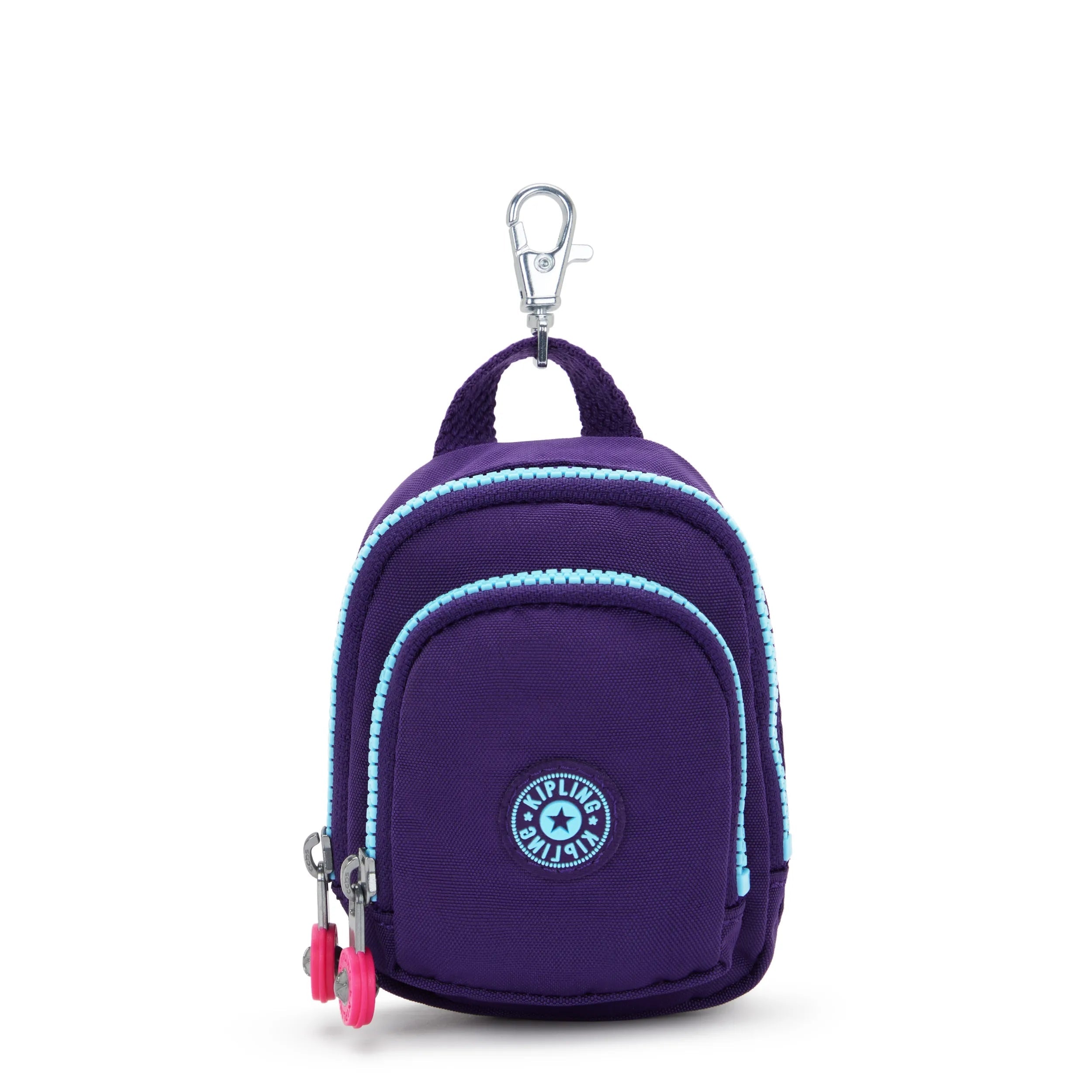 Kipling Mini Seoul in VIP Purple — front view