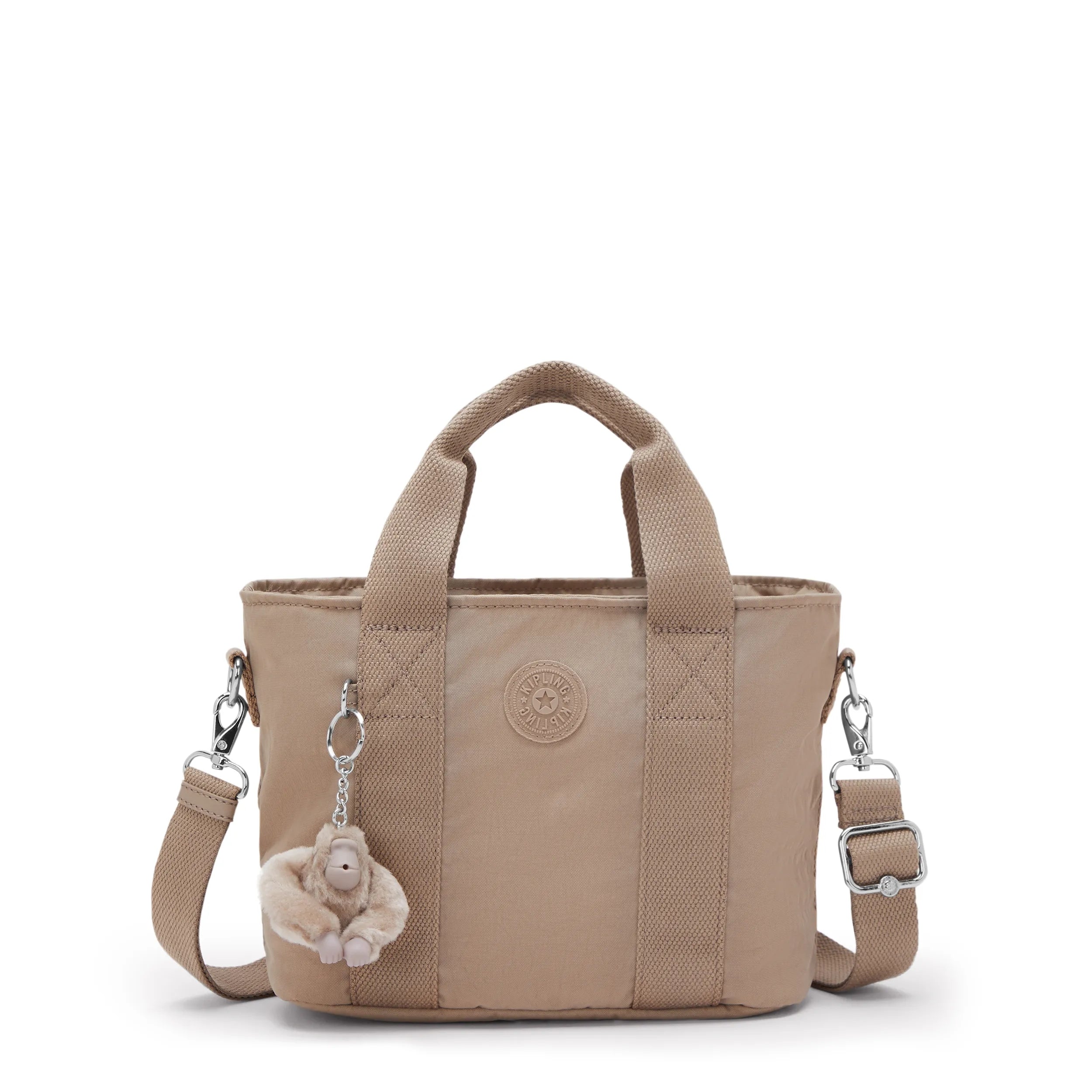 Kipling Minta in Tan Beige — front view