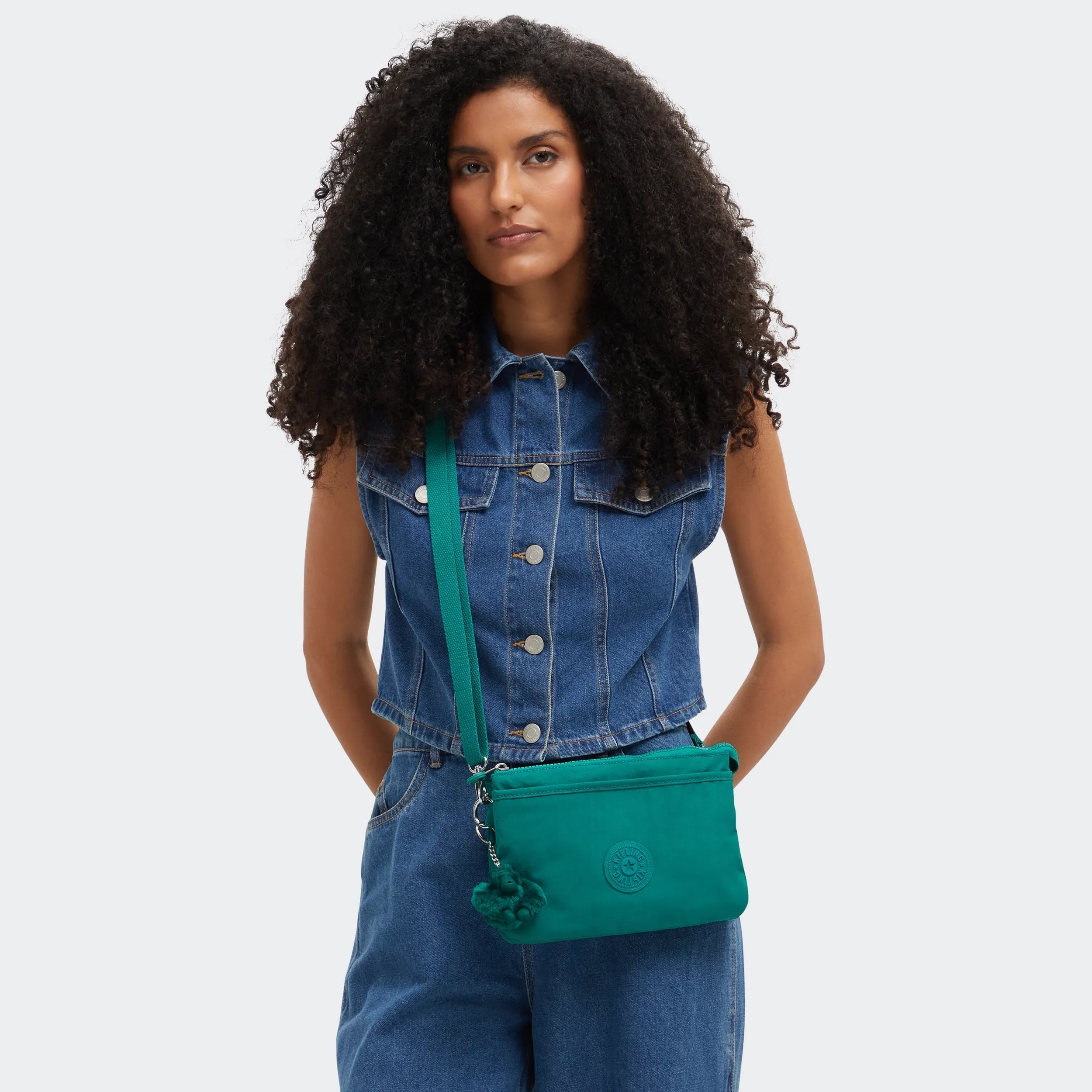 Kipling Riri in Outspoken Green — back view