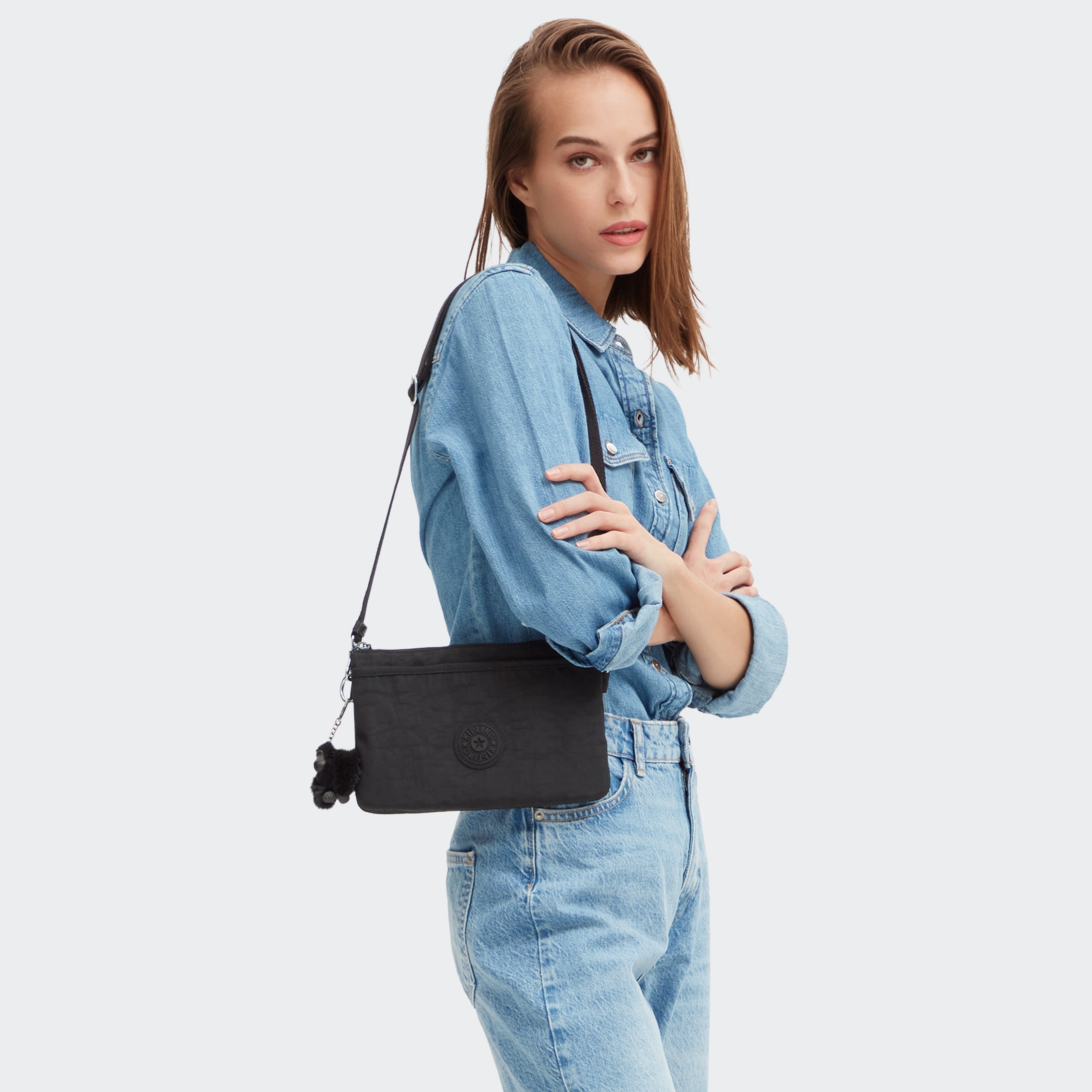 Kipling Riri in Black Noir — back view