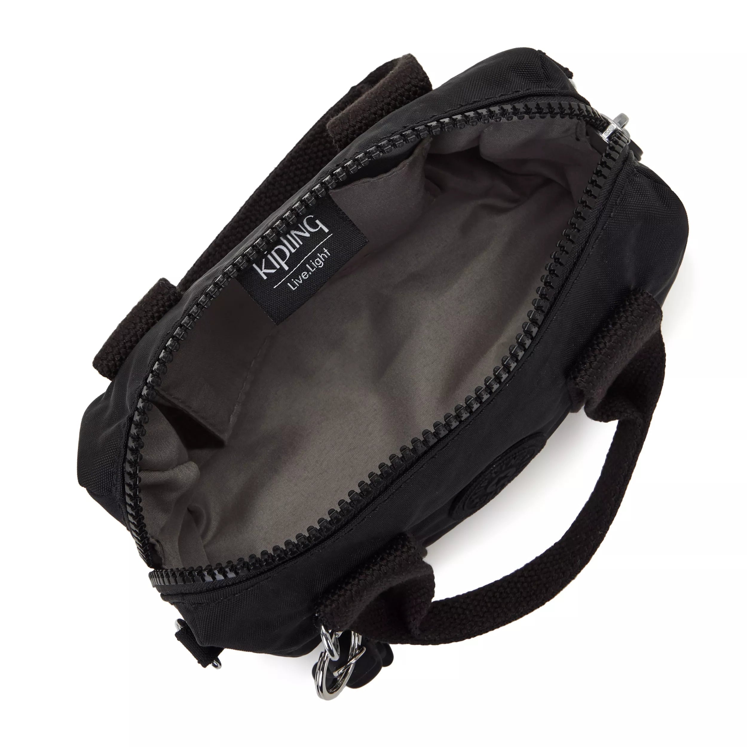 Kipling Bina Mini in Black Noir — angle view 3