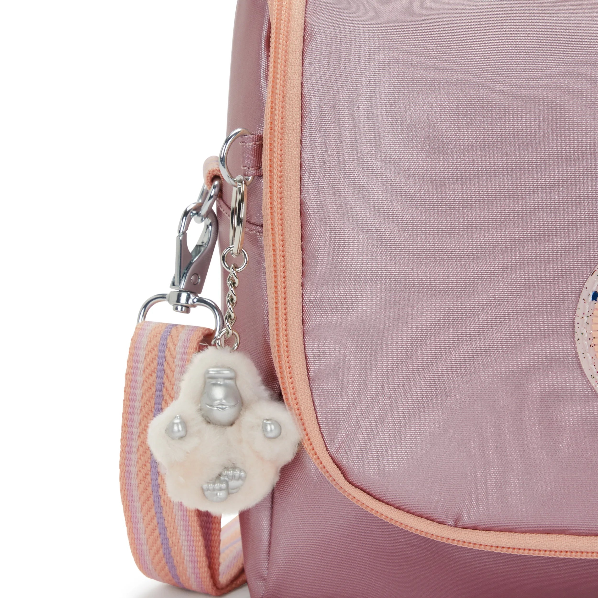 Kipling New Kichirou in Bronze Pink Metallic C — interior view