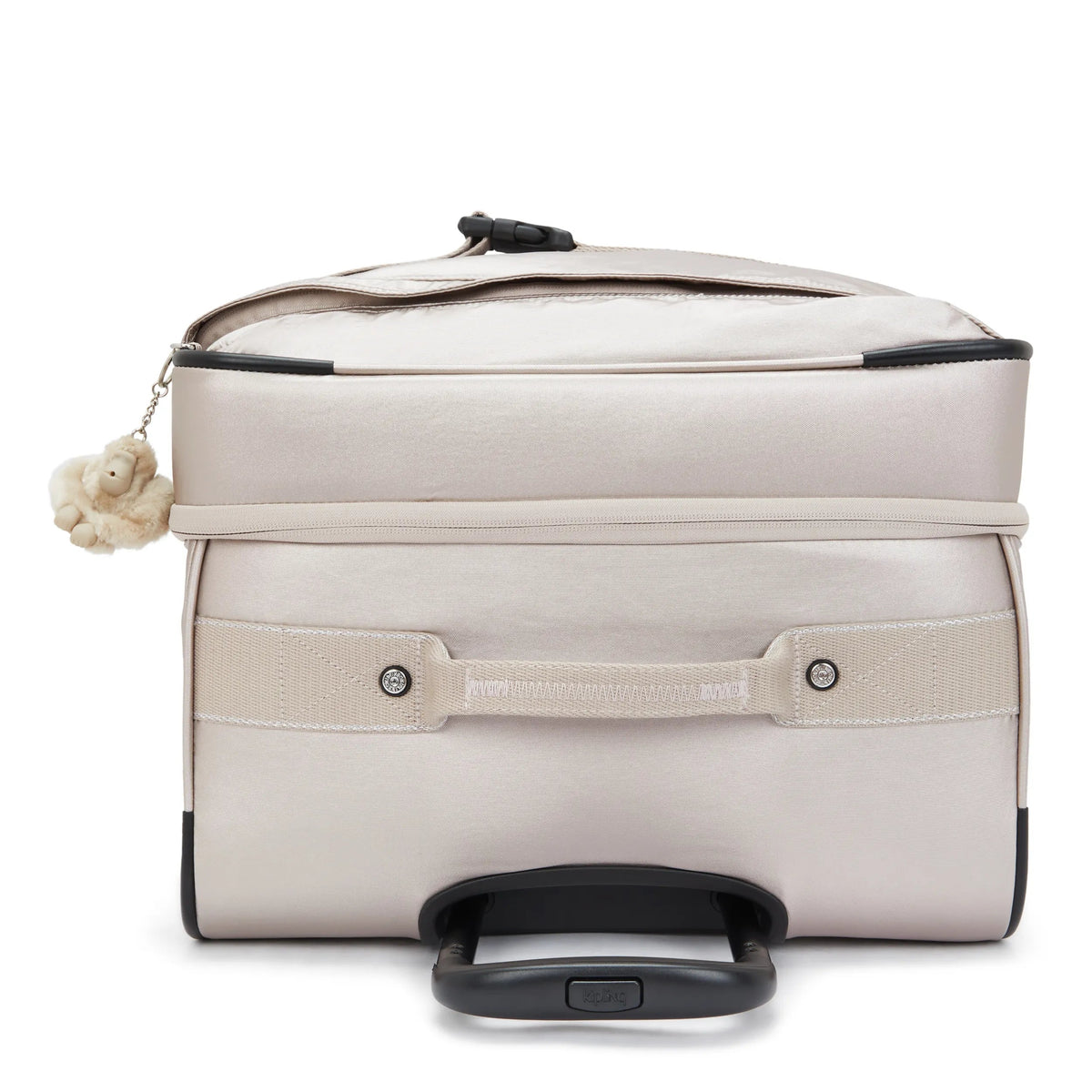 Kipling Spontaneous Large Rolling Luggage in Metallic Glow — side view