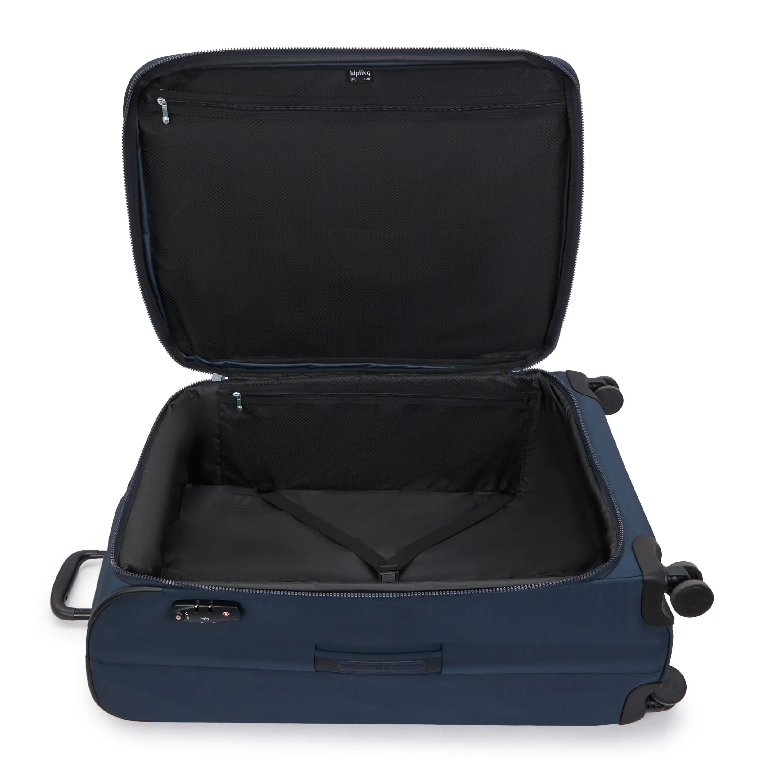 Kipling New Youri Spin L in Blue Bleu 2 — angle view 3