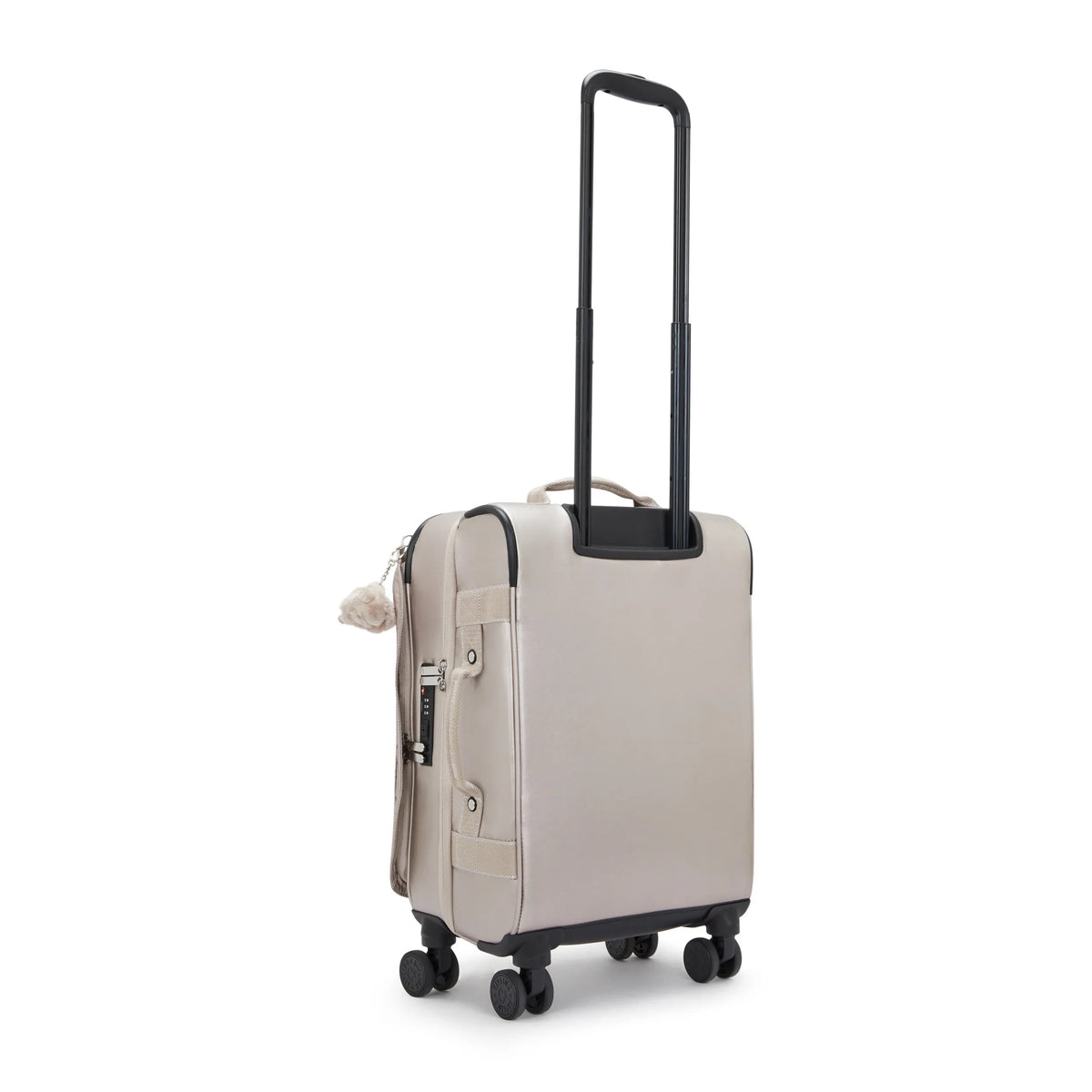 Kipling Spontaneous Small  Rolling Luggage-Carry On in Metallic Glow — back view