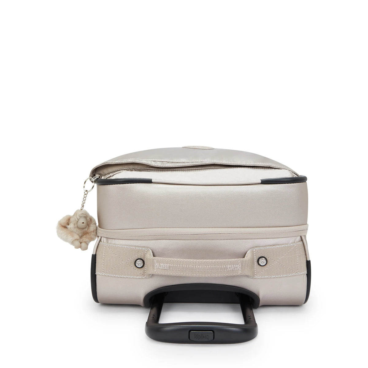 Kipling Spontaneous Small  Rolling Luggage-Carry On in Metallic Glow — detail view