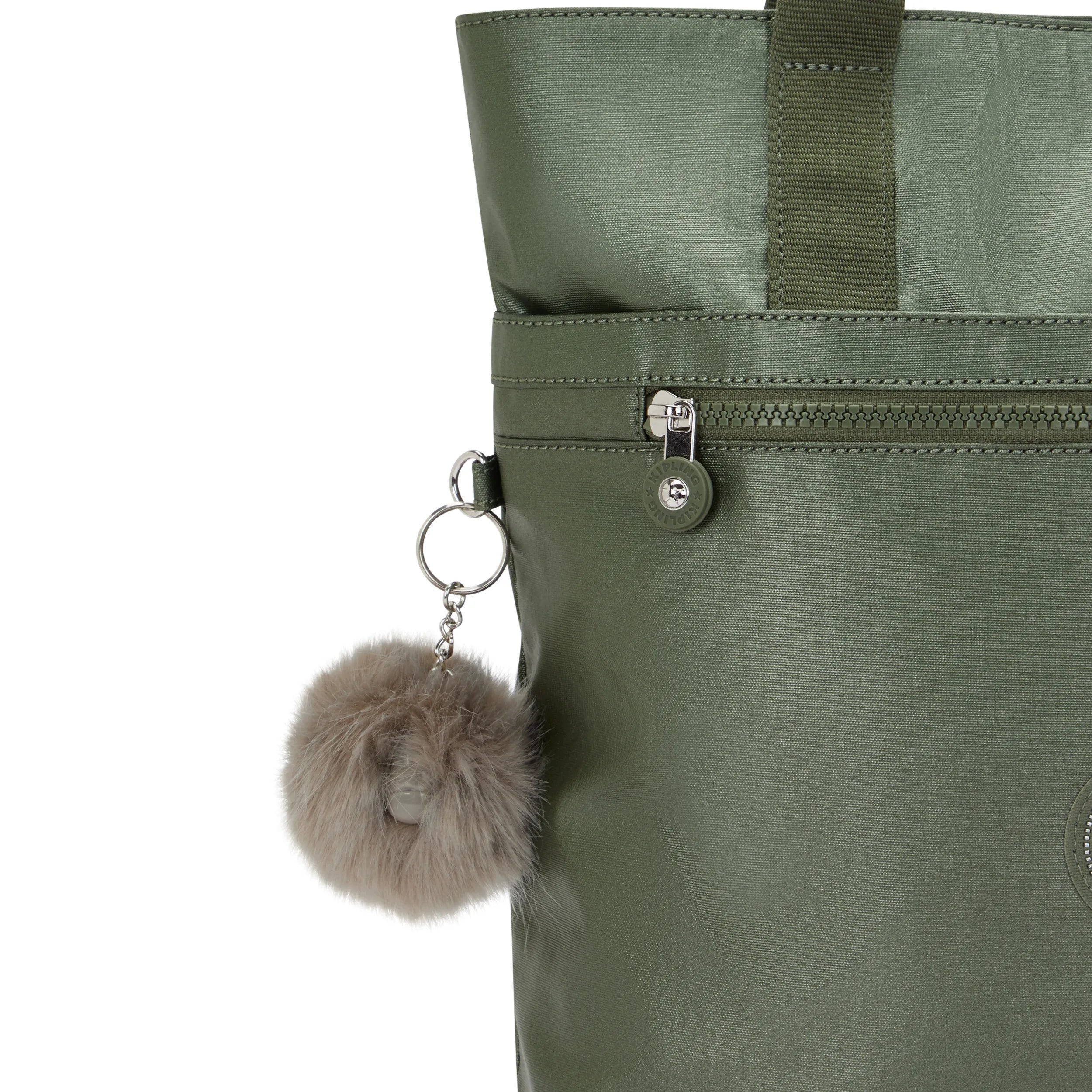 Kipling Anris in Connect Green Metallic — detail view