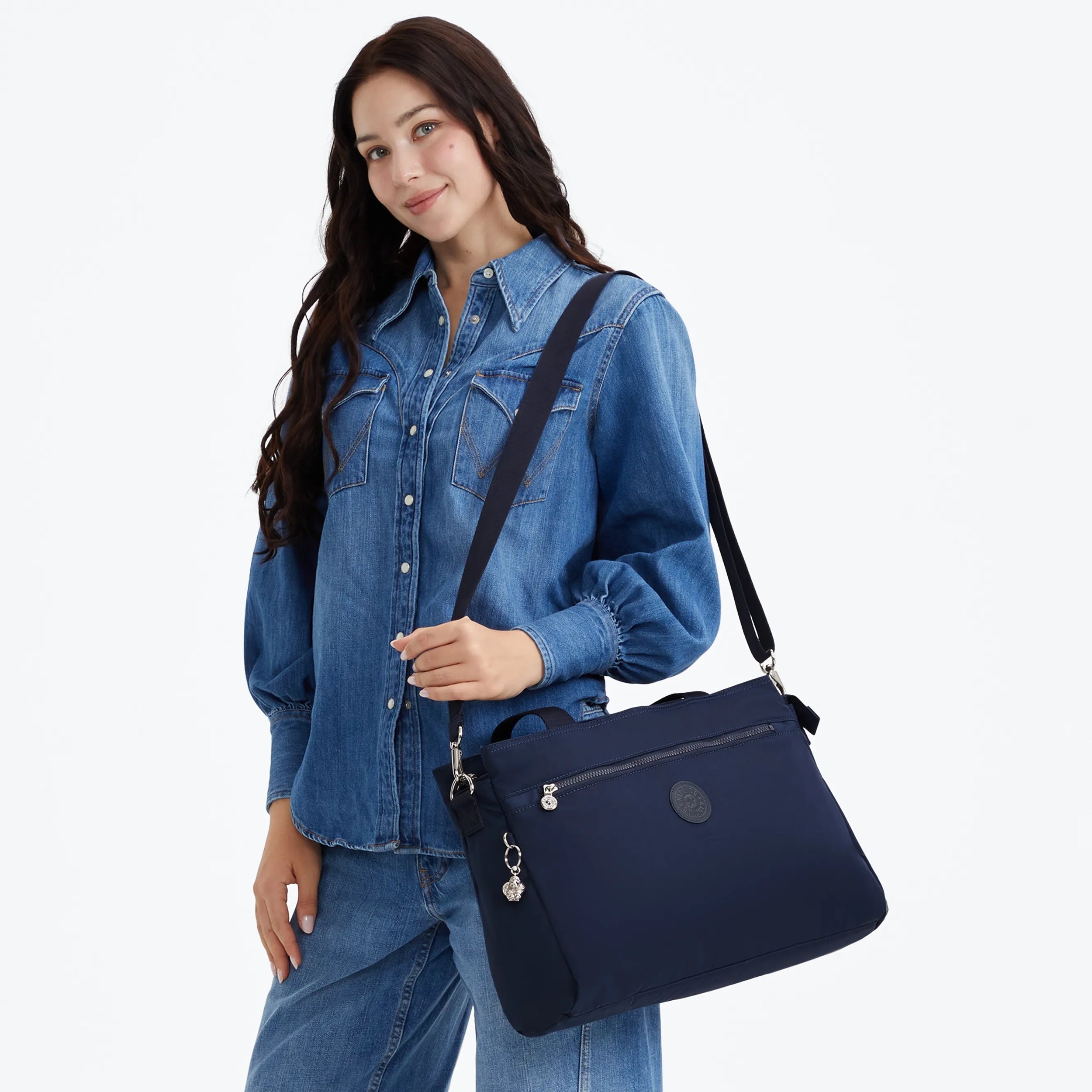 Kipling Elysia Work in Infinite Blue — back view