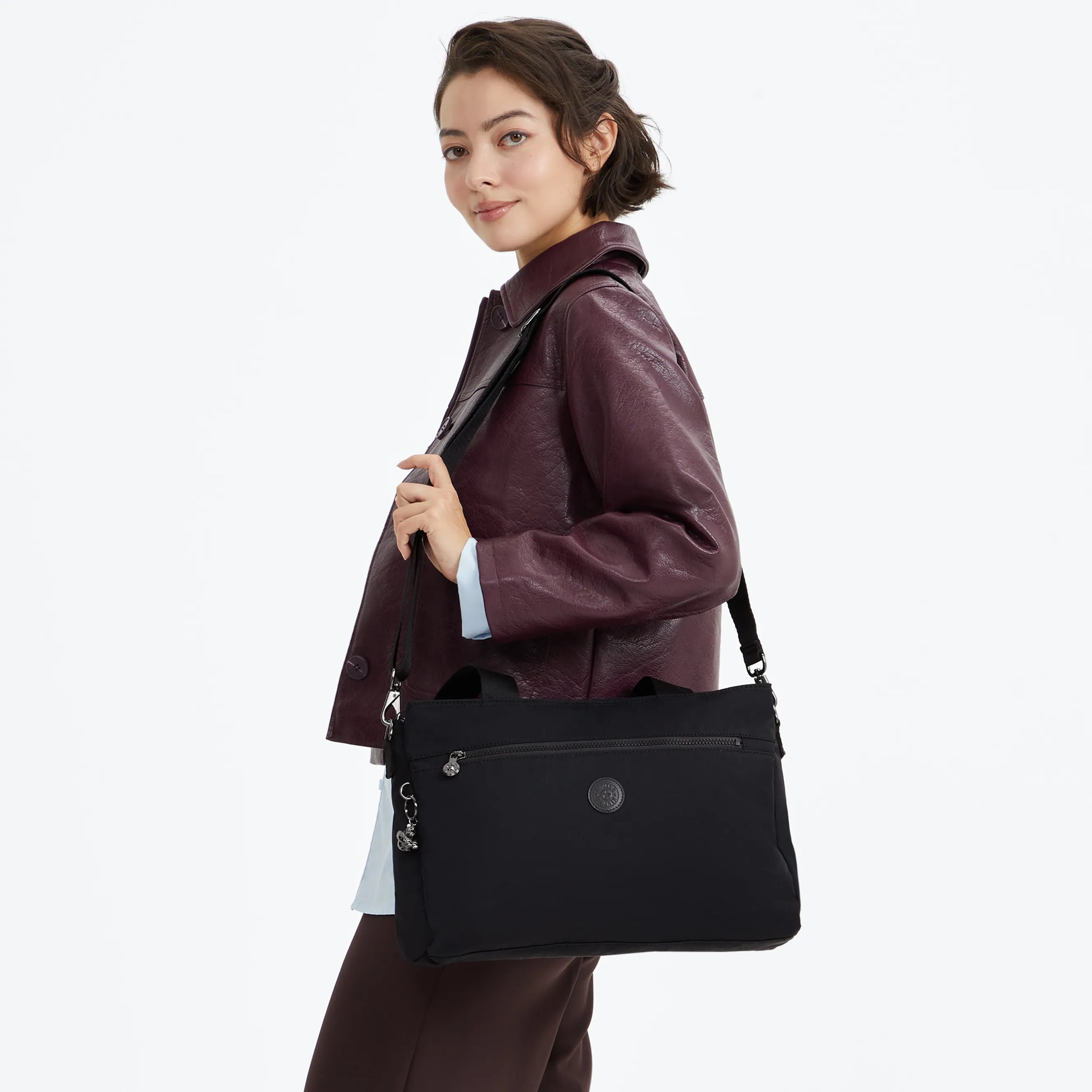 Kipling Elysia Work S in Infinite Black — back view