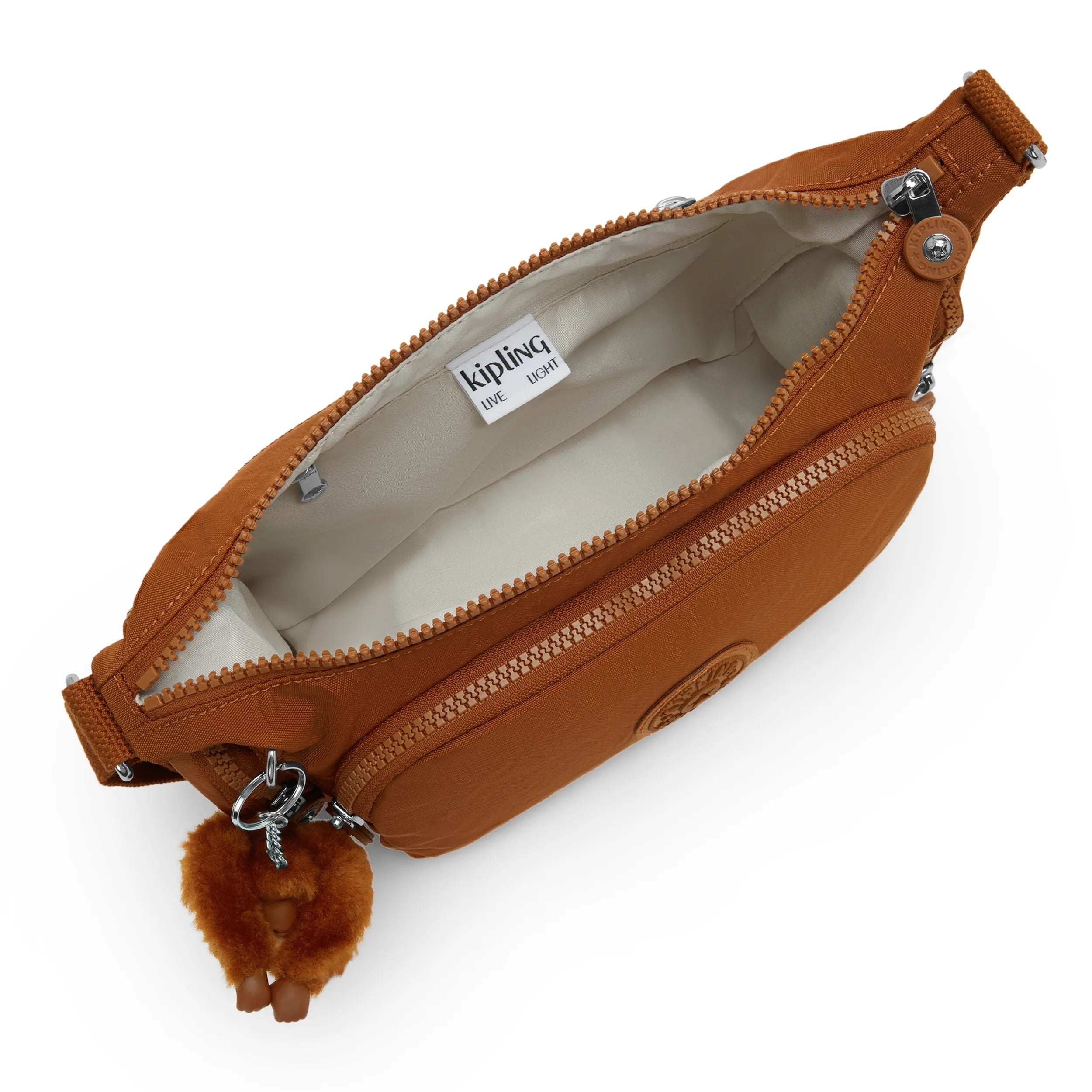Kipling Gabbette S in Stylish Mokka — angle view 3