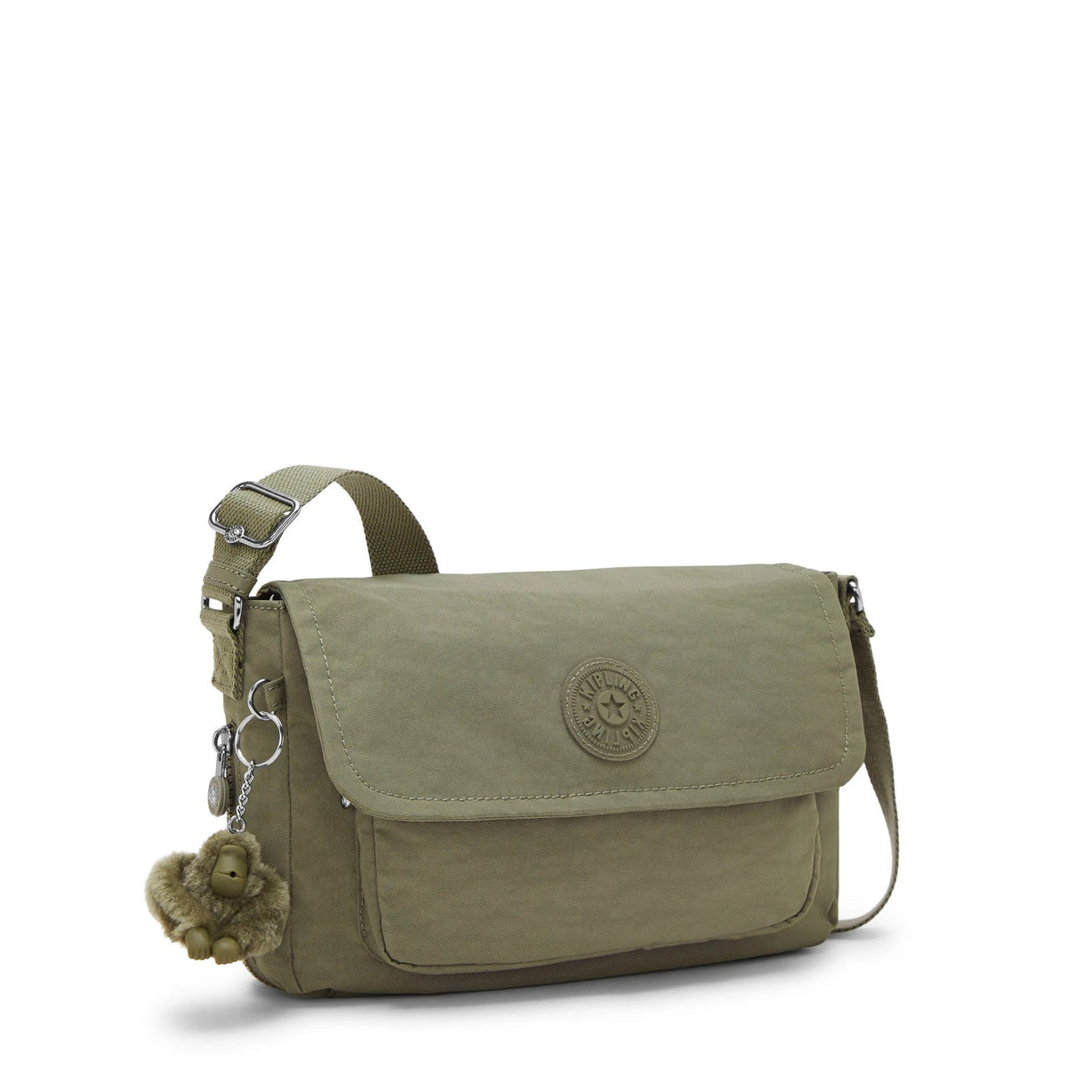 Kipling Dalma Medium Crossbody in Almost Sage — angle view 2