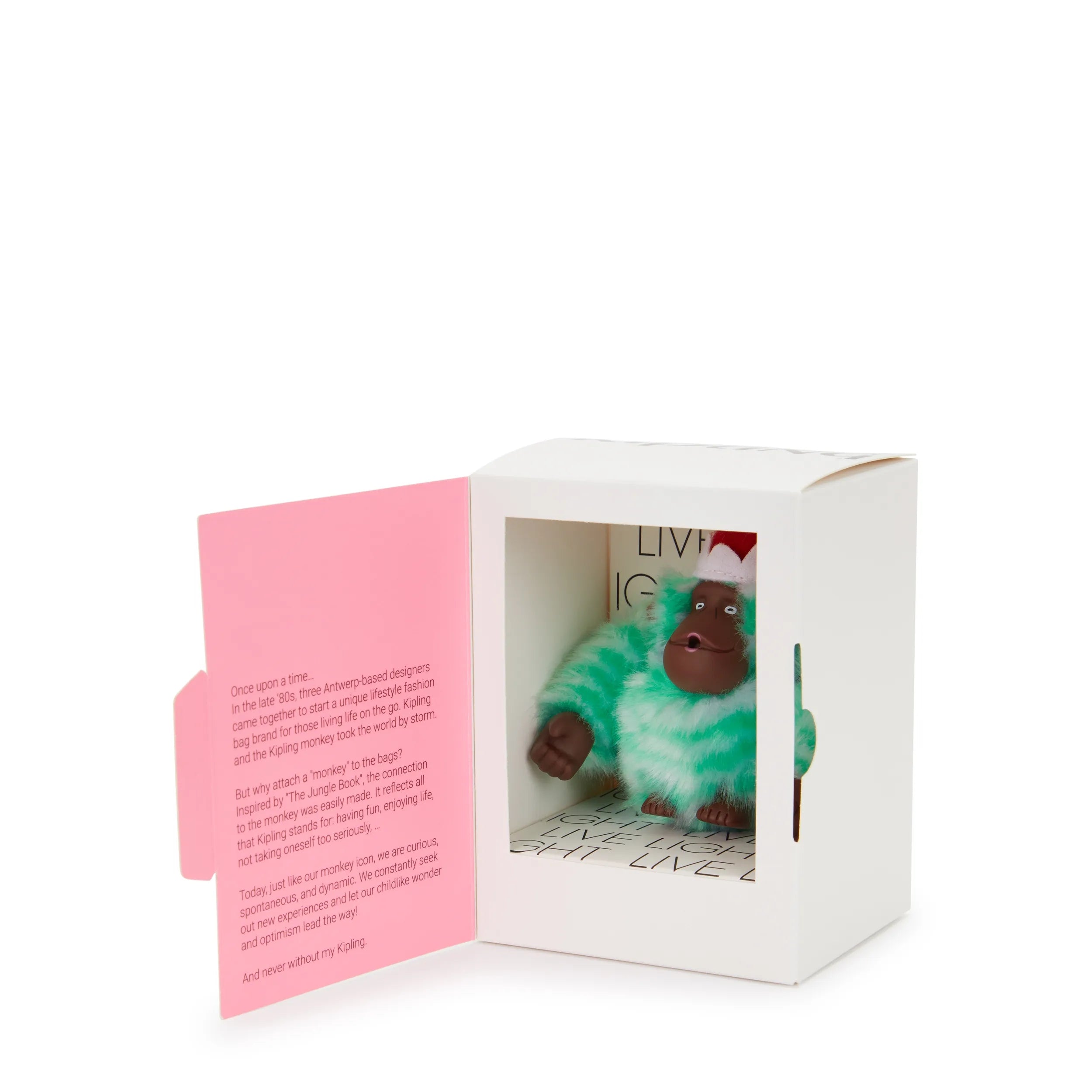 Kipling Elf Monkey M in Elf Green — angle view 2