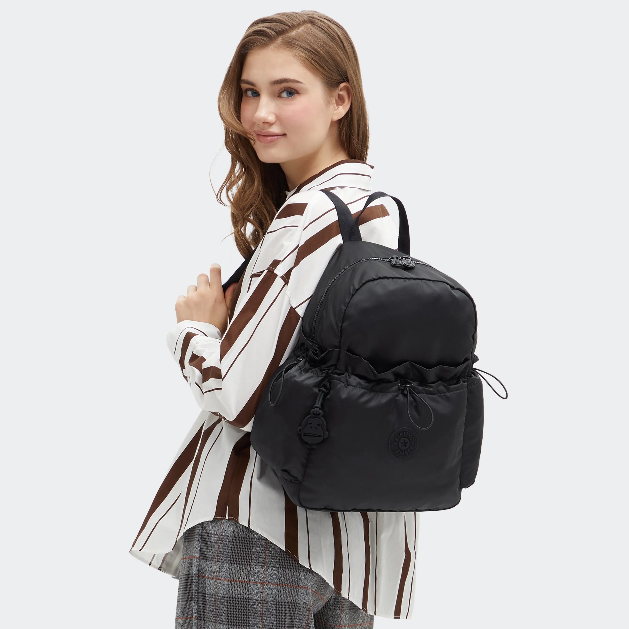 Kipling Amita in Simply Black — back view