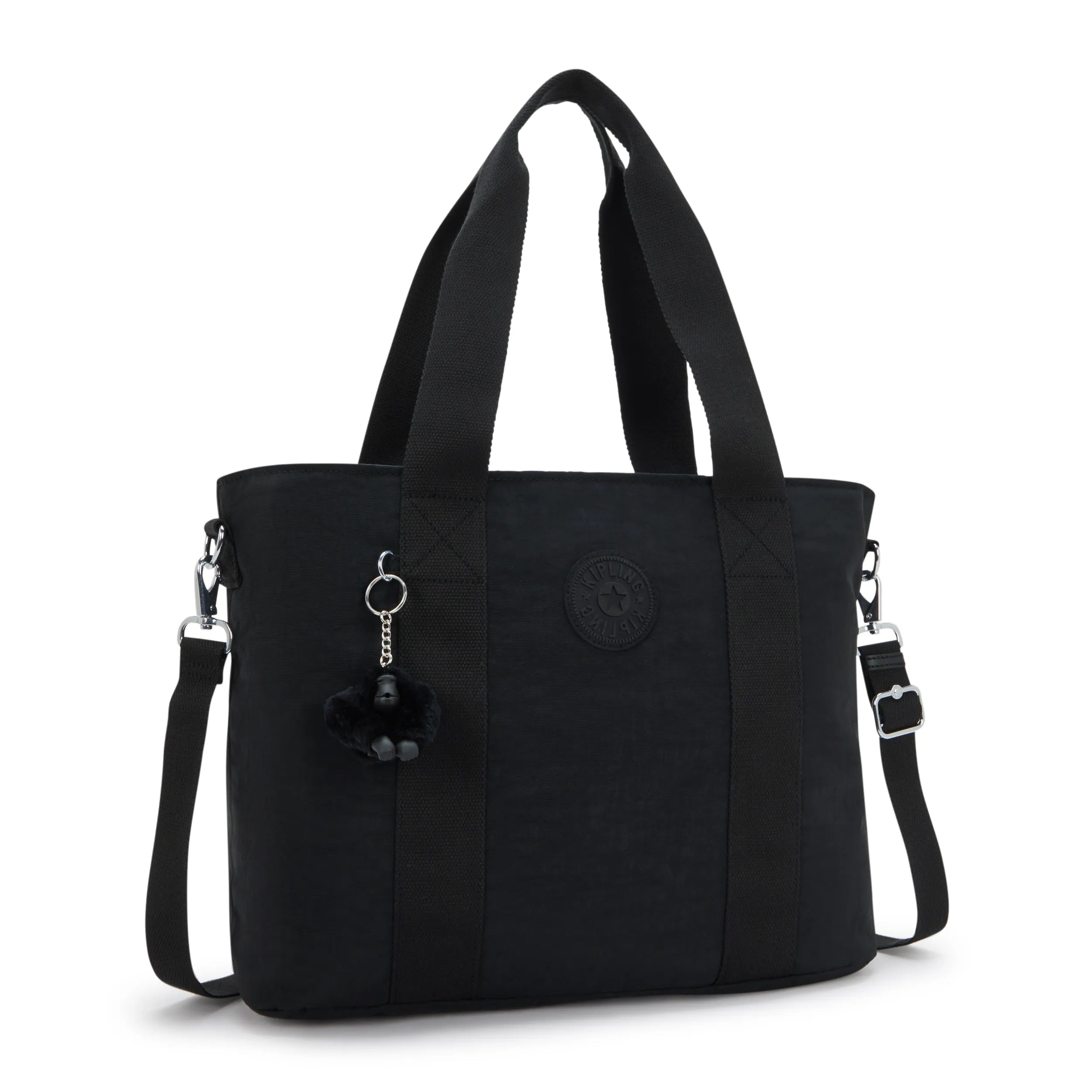 Kipling Minta L UP in Black Noir — angle view 3