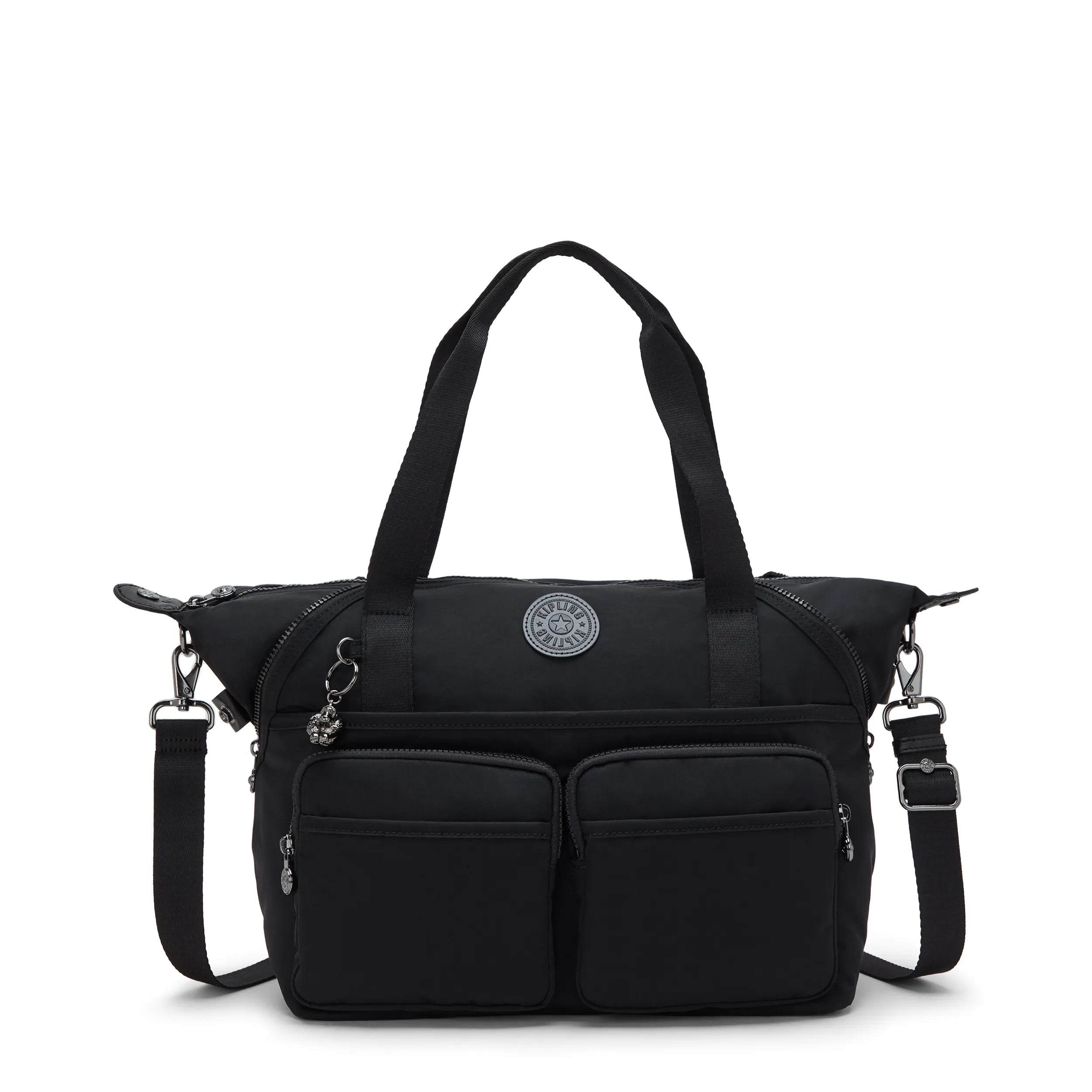 Kipling New Art Duo Pocket in Infinite Black — front view