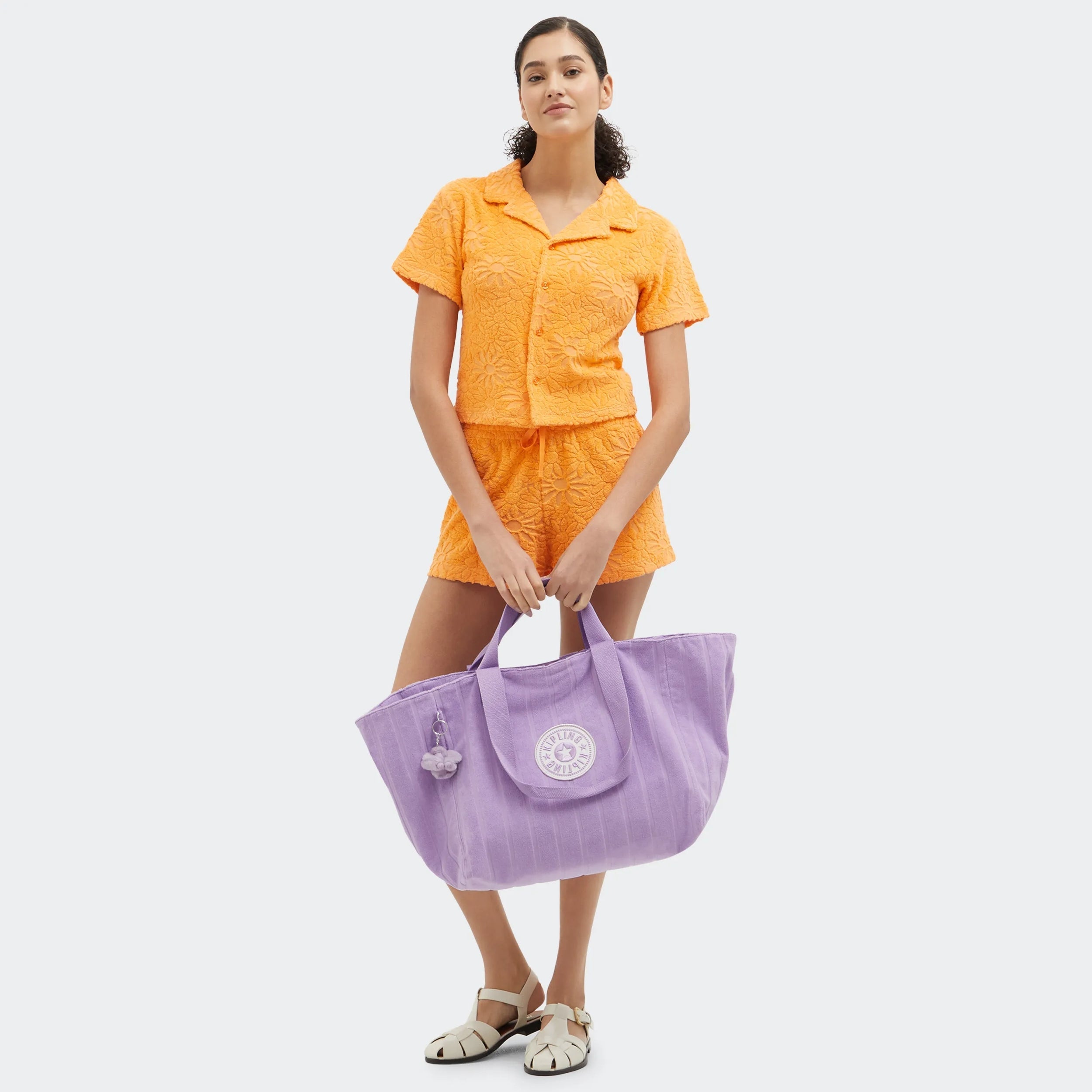 Kipling Naomi in Lilacky Towel — back view